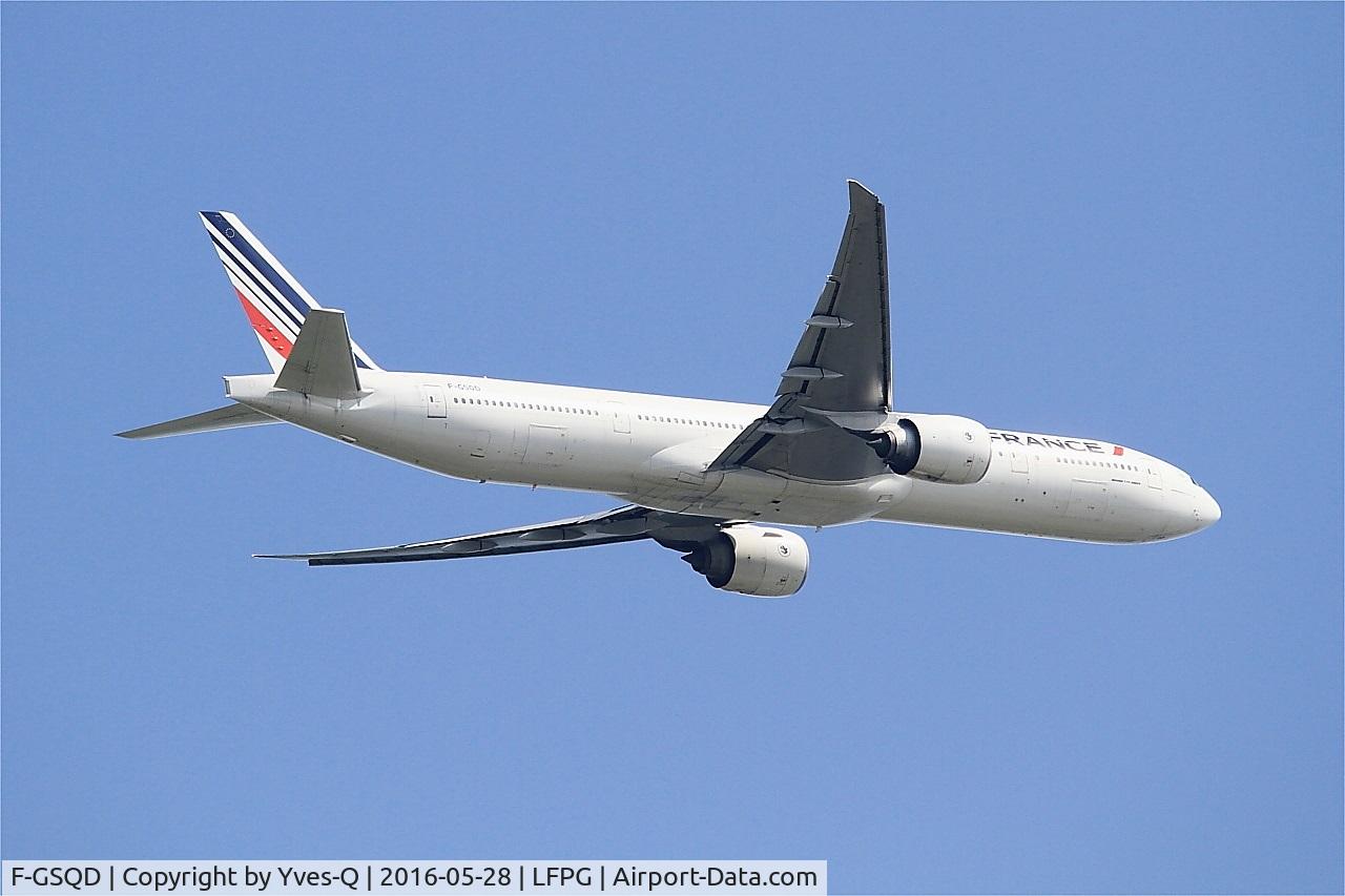 F-GSQD, 2004 Boeing 777-328/ER C/N 32726, Boeing 777-328 (ER), Climbing from rwy 06R, Roissy Charles De Gaulle airport (LFPG-CDG)