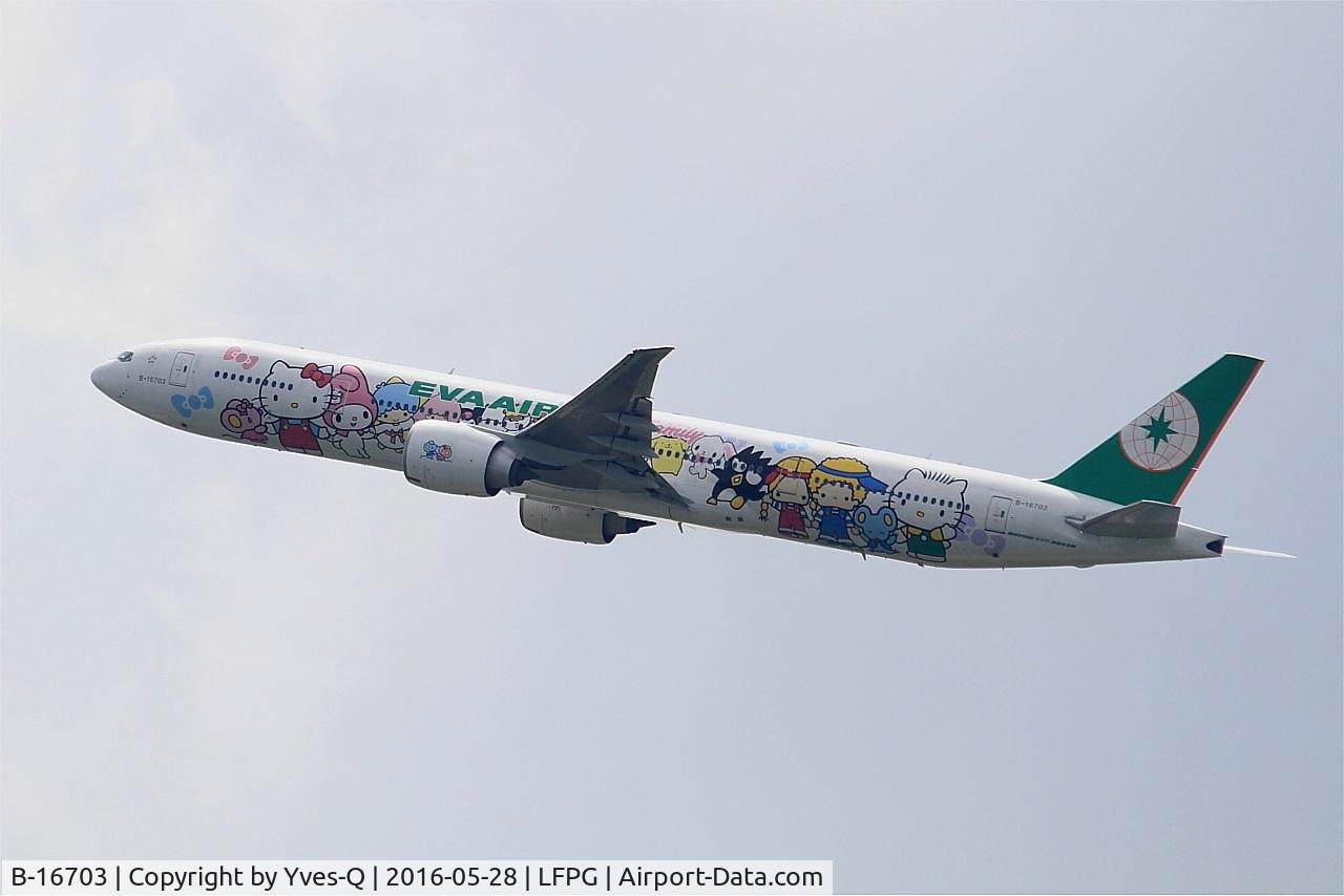 B-16703, 2006 Boeing 777-35E/ER C/N 32643, Boeing 777-35EER, Climbing from rwy 08L, Roissy Charles De Gaulle airport (LFPG-CDG)