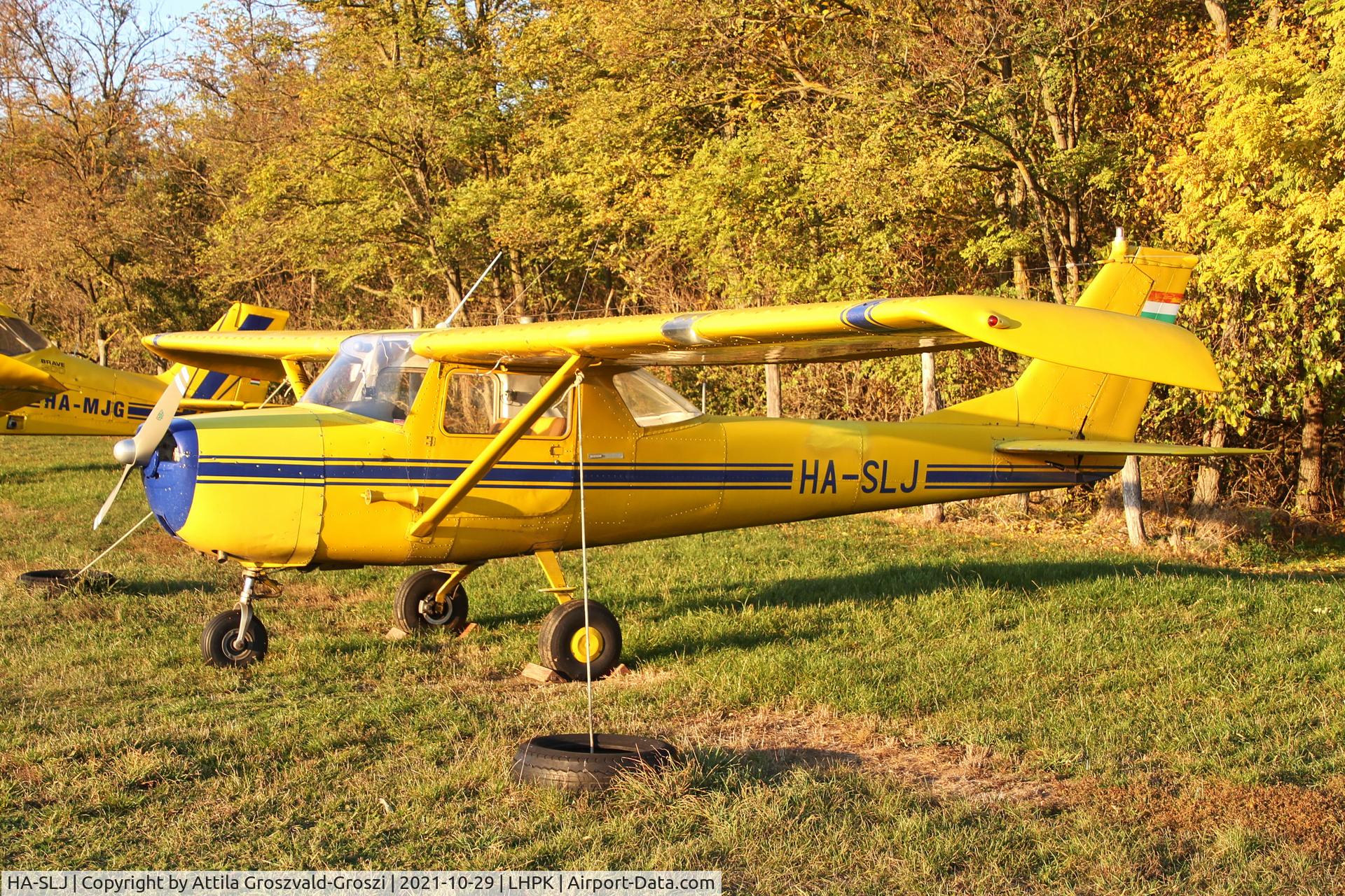 HA-SLJ, 1965 Cessna 150F C/N 150-62039, LHPK - Papkutapuszta Airport, hungary