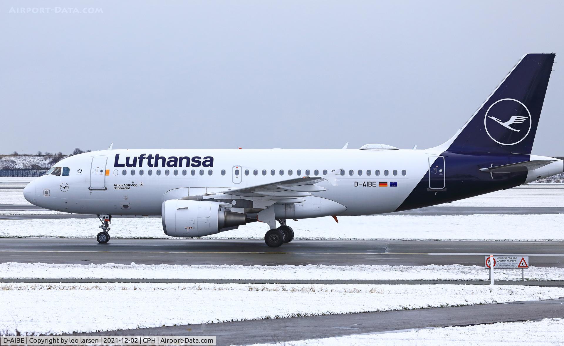 D-AIBE, 2010 Airbus A319-112 C/N 4511, Copenhagen 2.12.2021