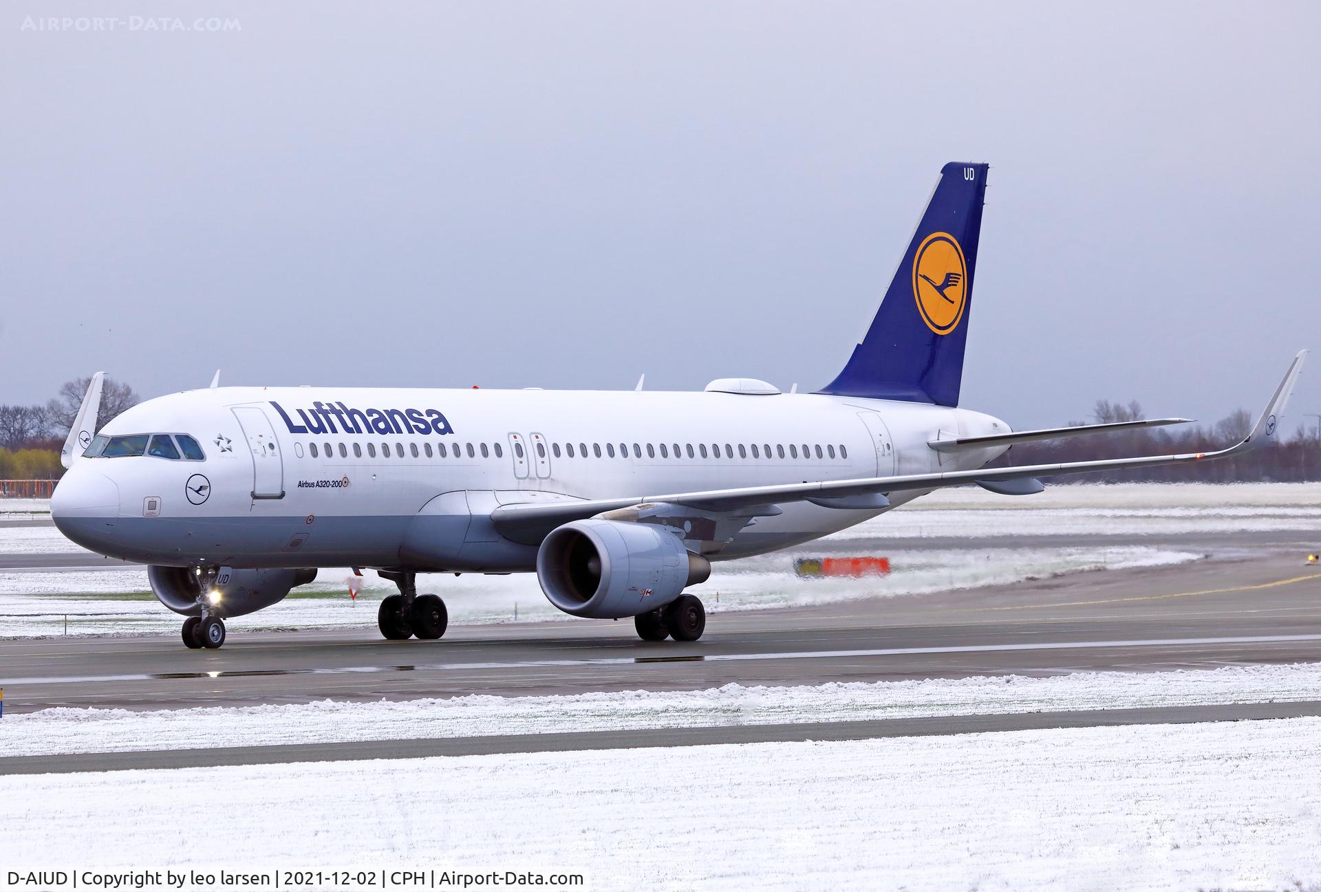 D-AIUD, 2014 Airbus A320-214 C/N 6033, Copenhagen 2.12.2021