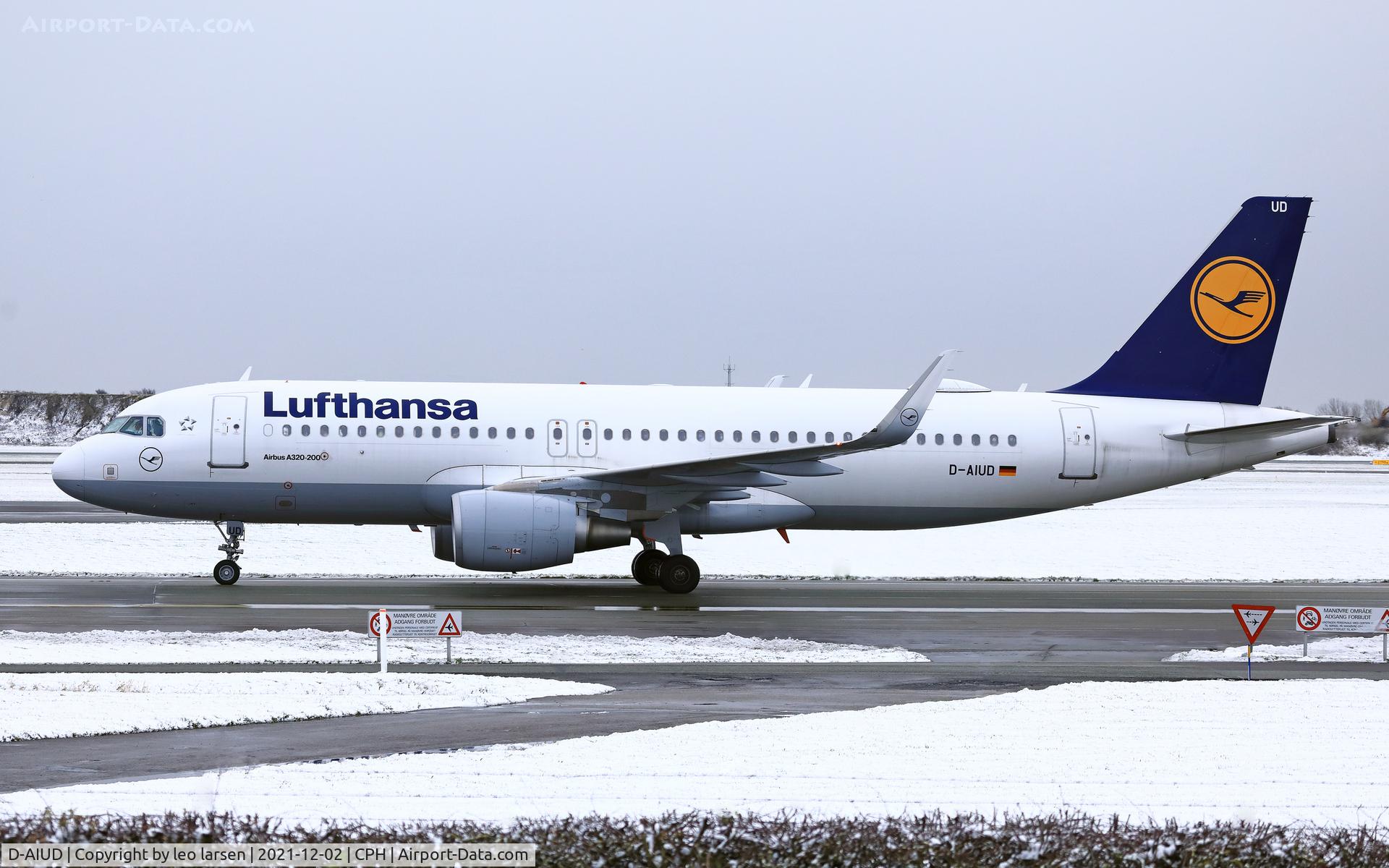 D-AIUD, 2014 Airbus A320-214 C/N 6033, Copenhagen 2.12.2021