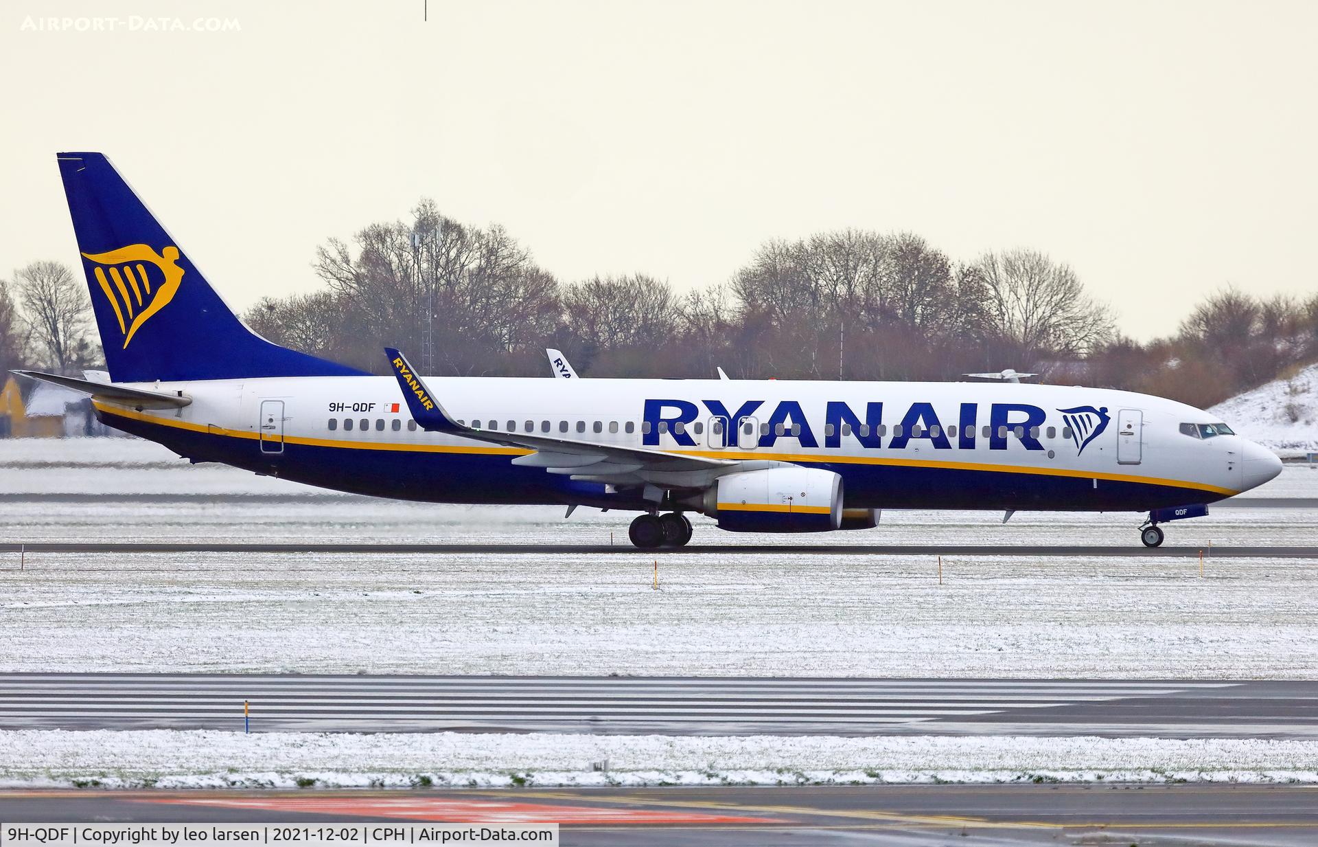 9H-QDF, 2016 Boeing 737-8AS C/N 44755, Copenhagen 2.12.2021