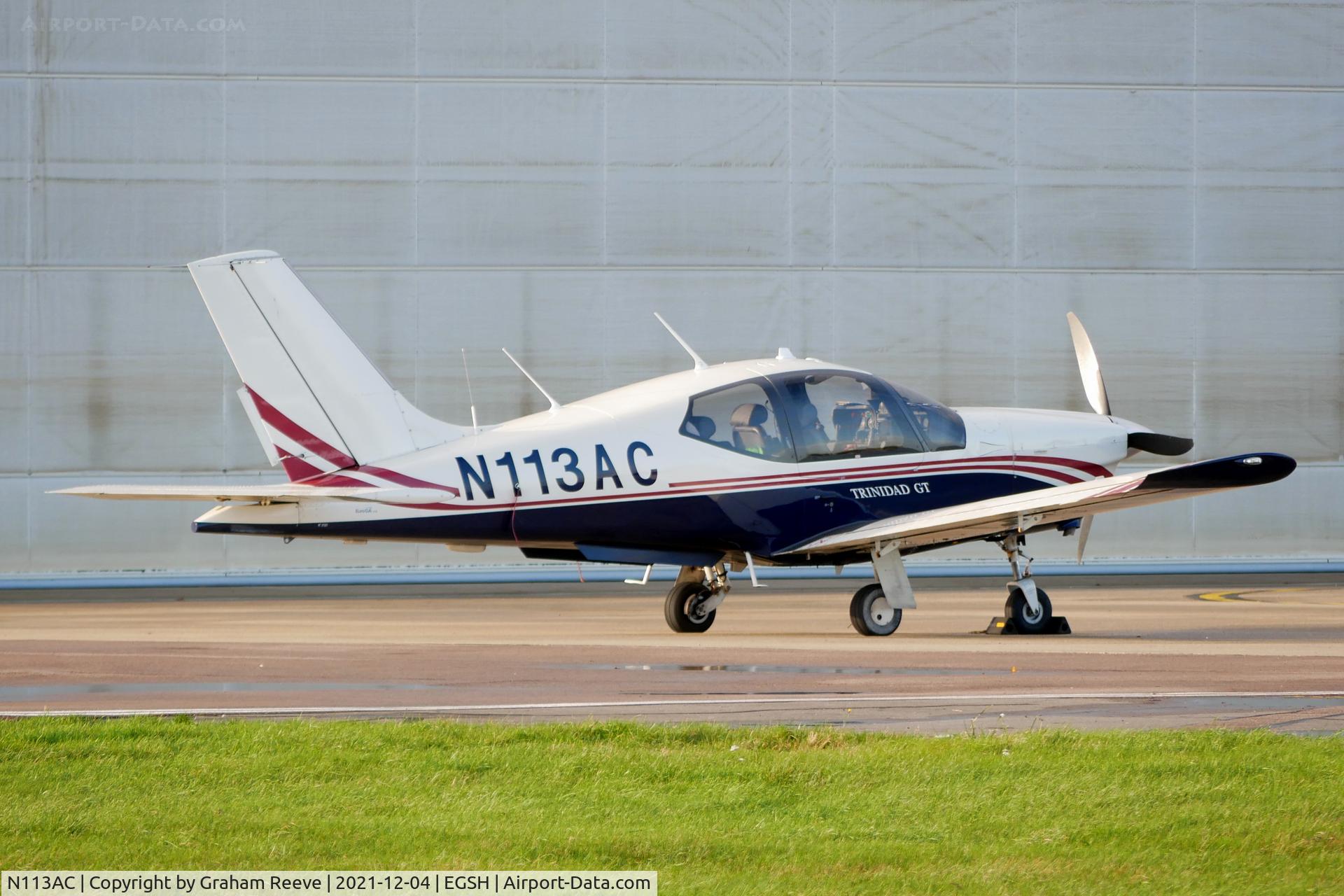 N113AC, 2002 Socata TB-20 Trinidad C/N 2121, Parked at Norwich.