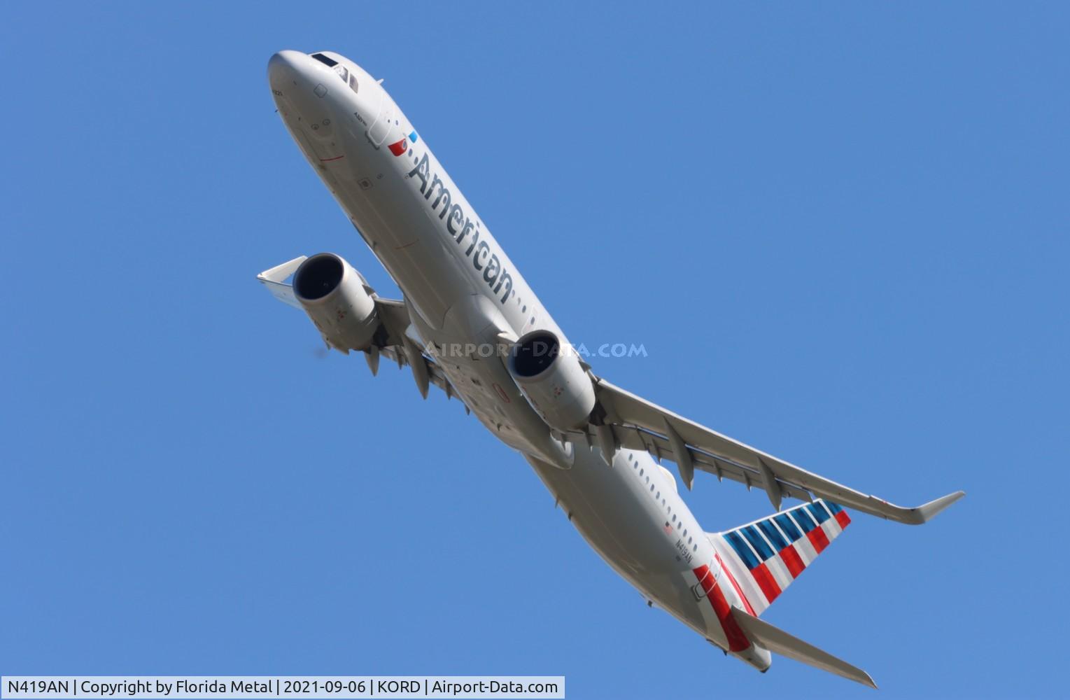 N419AN, 2020 Airbus A321-253NX C/N 10017, ORD 2021