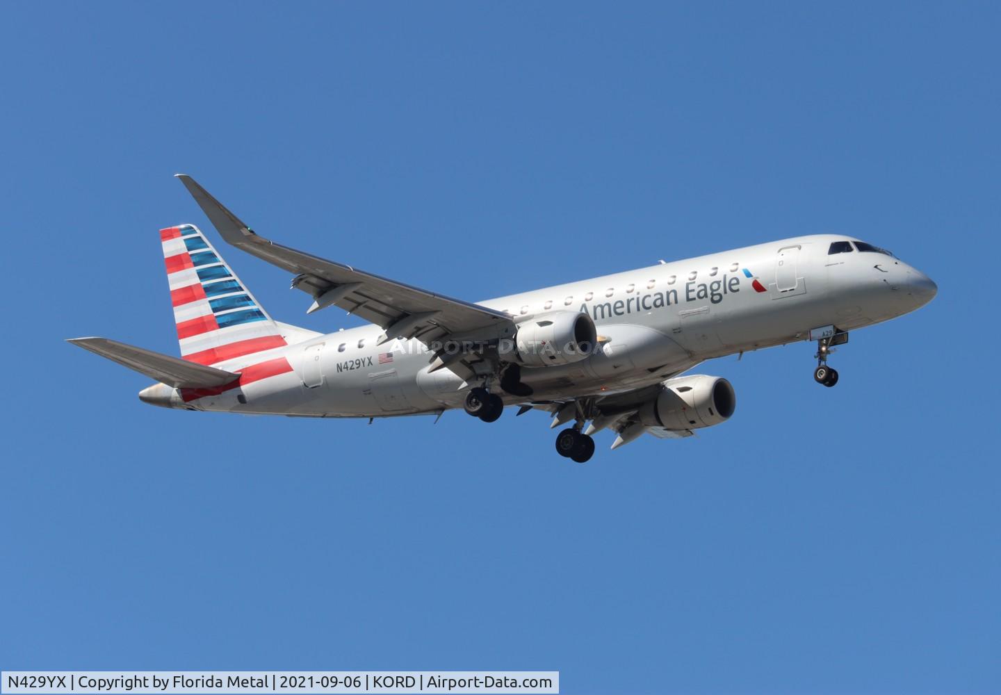 N429YX, 2014 Embraer 175LR (ERJ-170-200LR) C/N 17000408, ORD 2021
