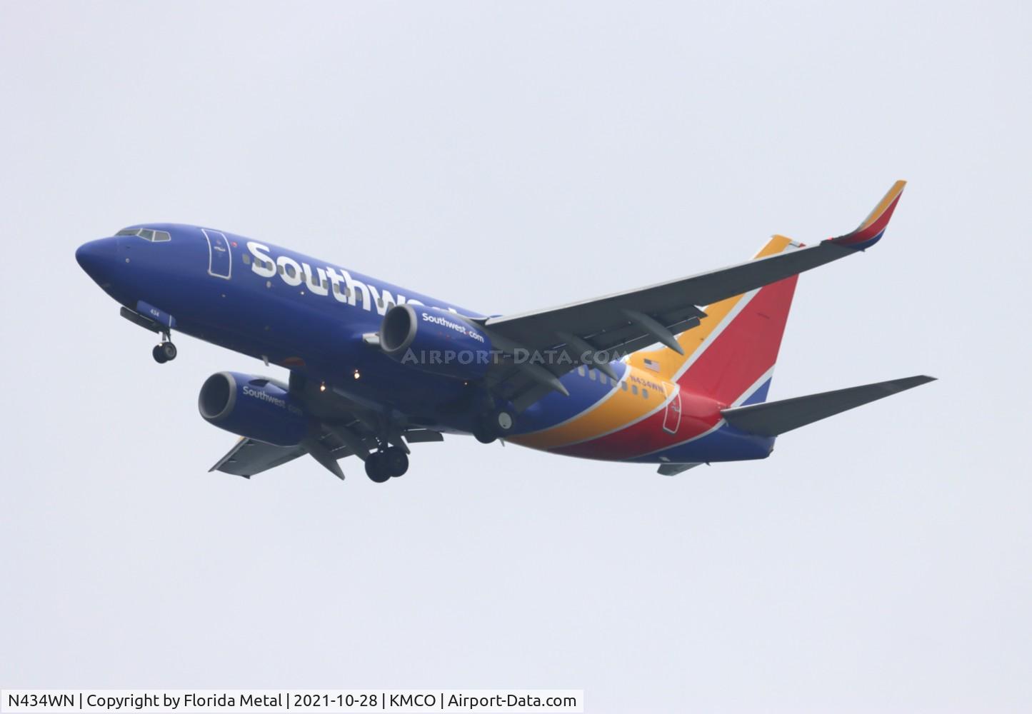 N434WN, 2003 Boeing 737-7H4 C/N 32454, MCO 2021