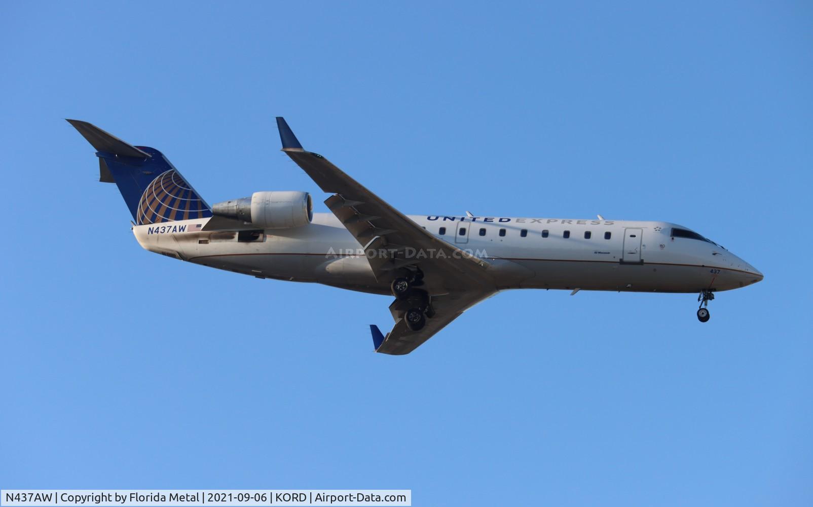 N437AW, 2003 Bombardier CRJ-200LR (CL-600-2B19) C/N 7744, ORD 2021