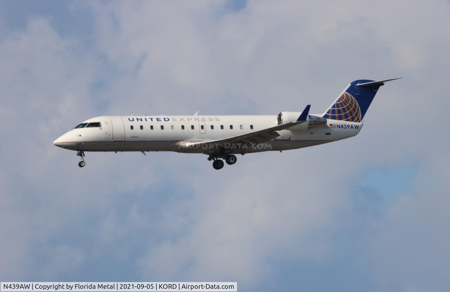 N439AW, 2003 Bombardier CRJ-200LR (CL-600-2B19) C/N 7753, ORD 2021