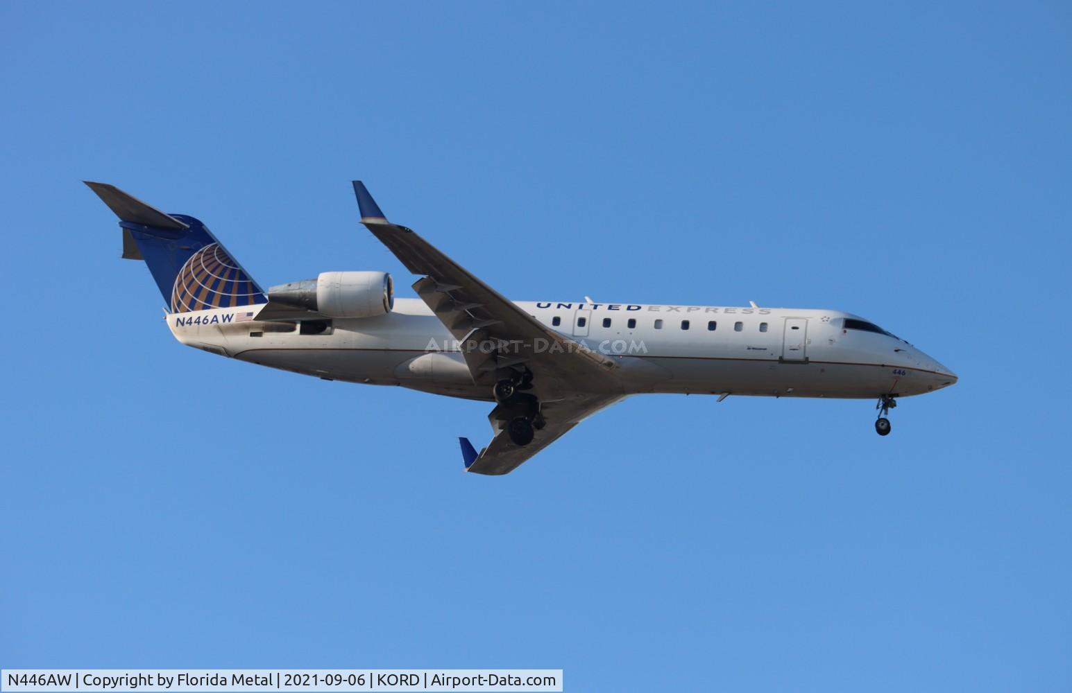 N446AW, 2003 Canadair CRJ-200LR (CL-600-2B19) C/N 7806, ORD 2021