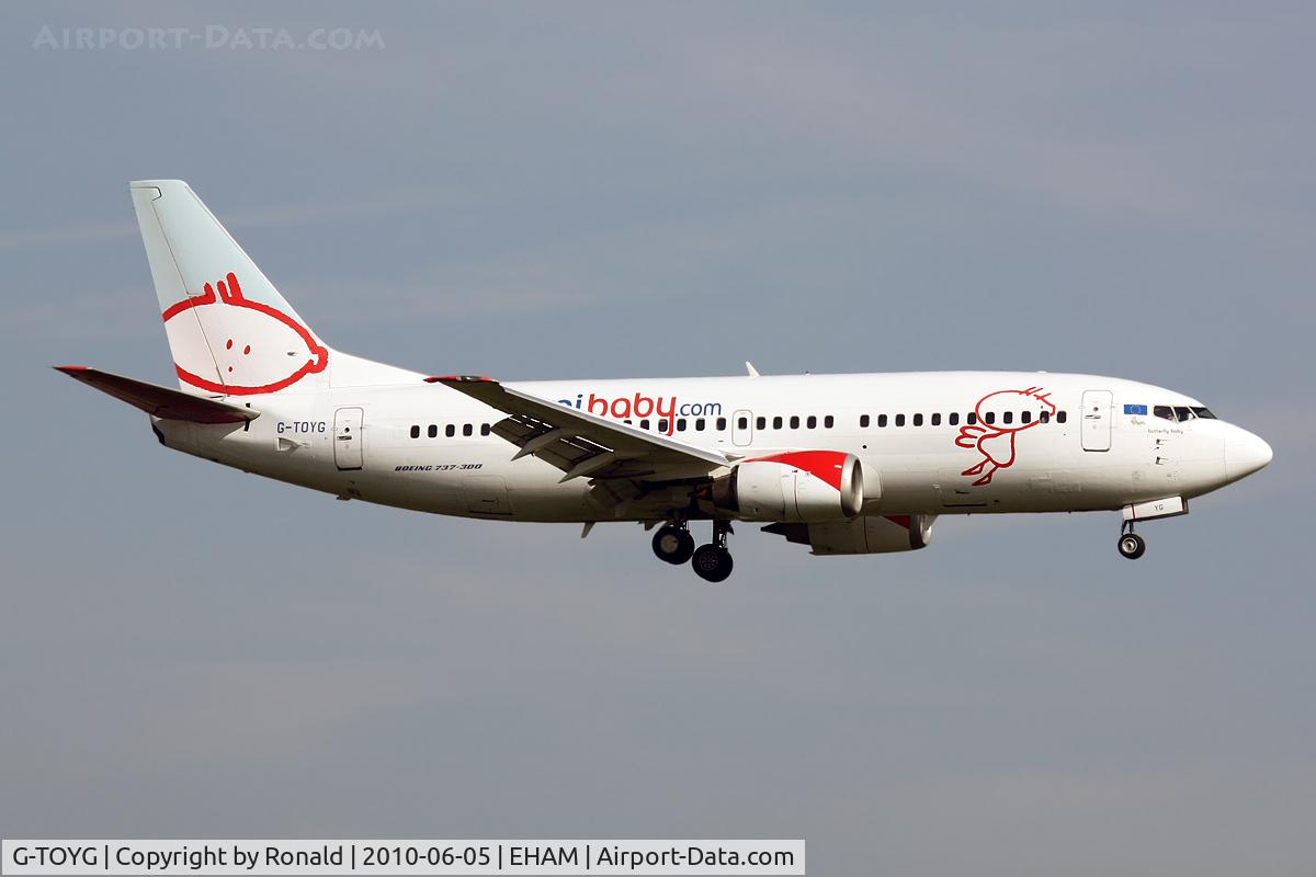 G-TOYG, 1998 Boeing 737-36N C/N 28872, at spl