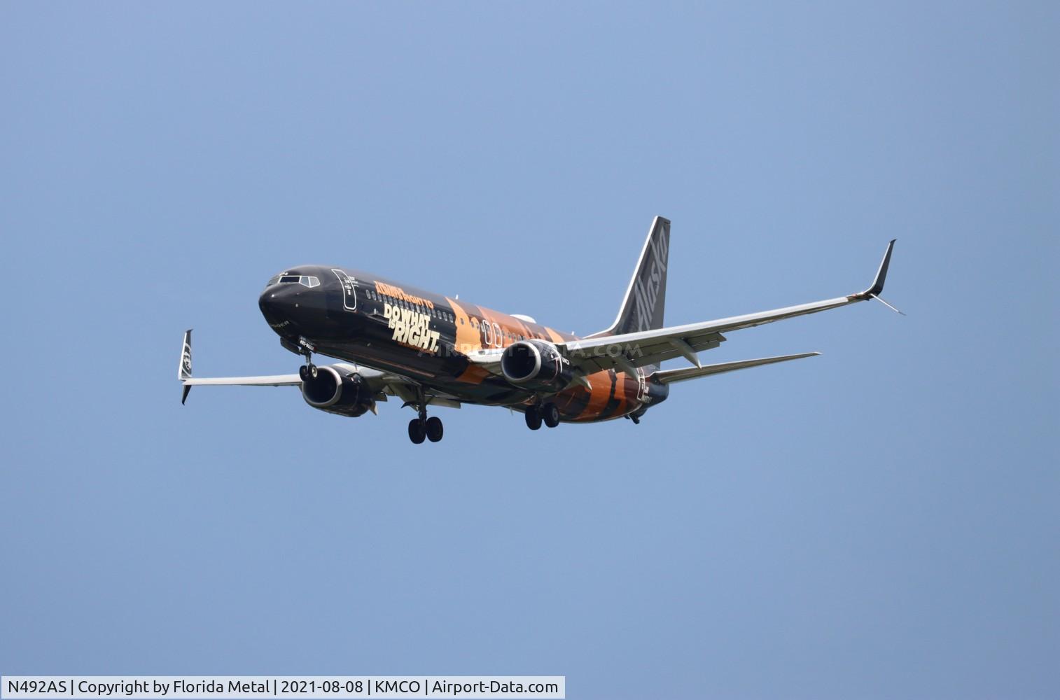 N492AS, 2015 Boeing 737-990/ER C/N 44110, MCO 2021