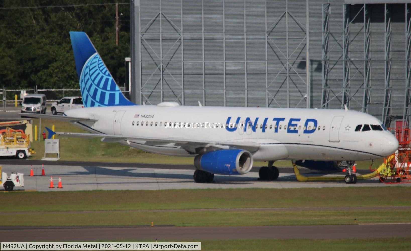 N492UA, 2002 Airbus A320-232 C/N 1755, TPA 2021