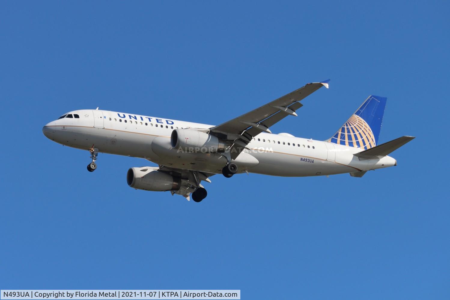 N493UA, 2002 Airbus A320-232 C/N 1821, TPA 2021