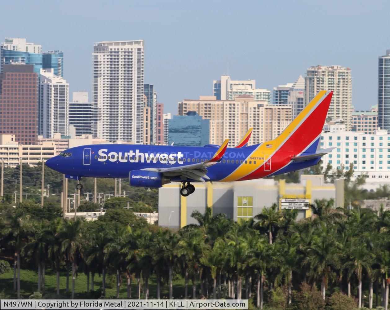N497WN, 2004 Boeing 737-7H4 C/N 32479, FLL 2021