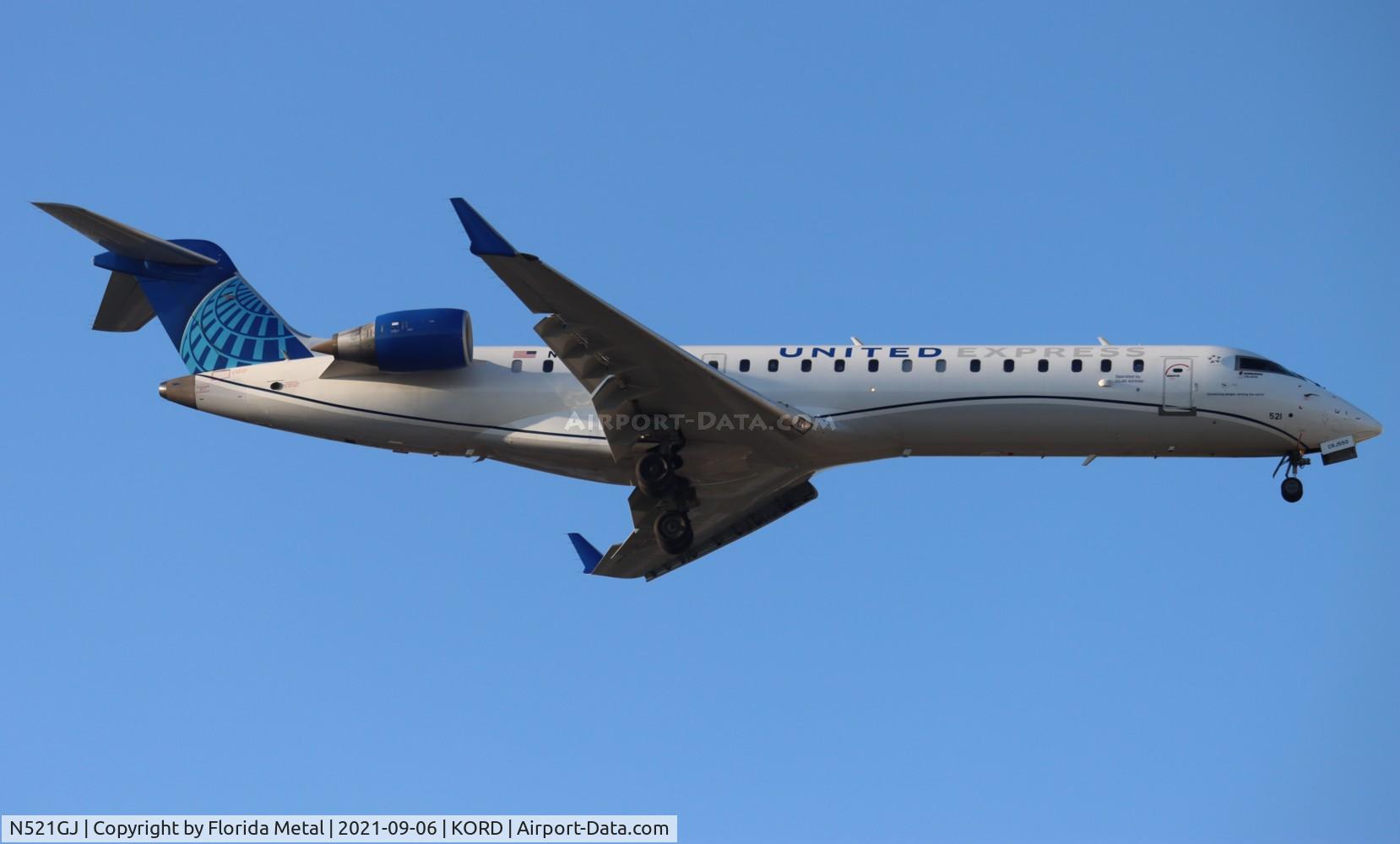 N521GJ, Bombardier CRJ-702ER NG (CL-600-2C10) Regional Jet C/N 10282, ORD 2021