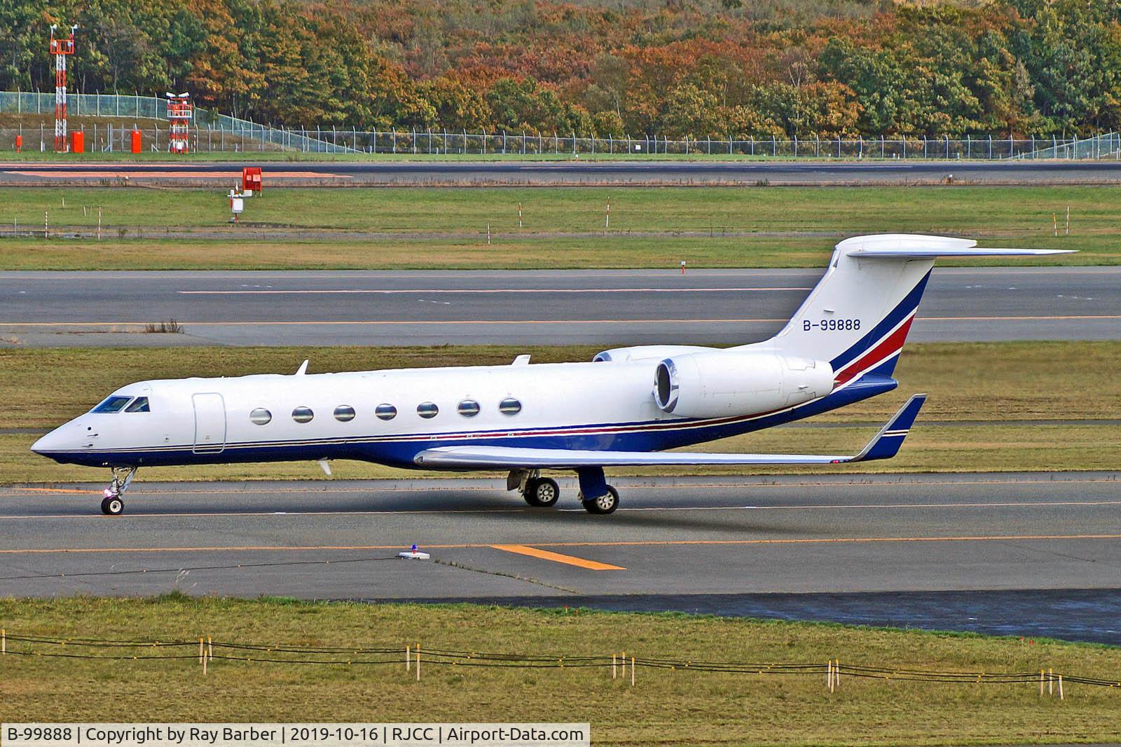 B-99888, Gulfstream Aerospace GV-SP (G550) C/N 5243, B-99888   Gulfstream G550 [5243] (Foxconn Group) Sapporo-New Chitose~JA 16/10/2019