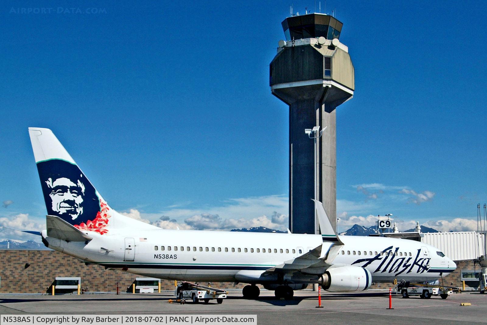 N538AS, 2012 Boeing 737-890 C/N 41188, N538AS   Boeing 737-890 [41188] (Alaska Airlines) Ted Stevens Anchorage Int'l~N 02/07/2018