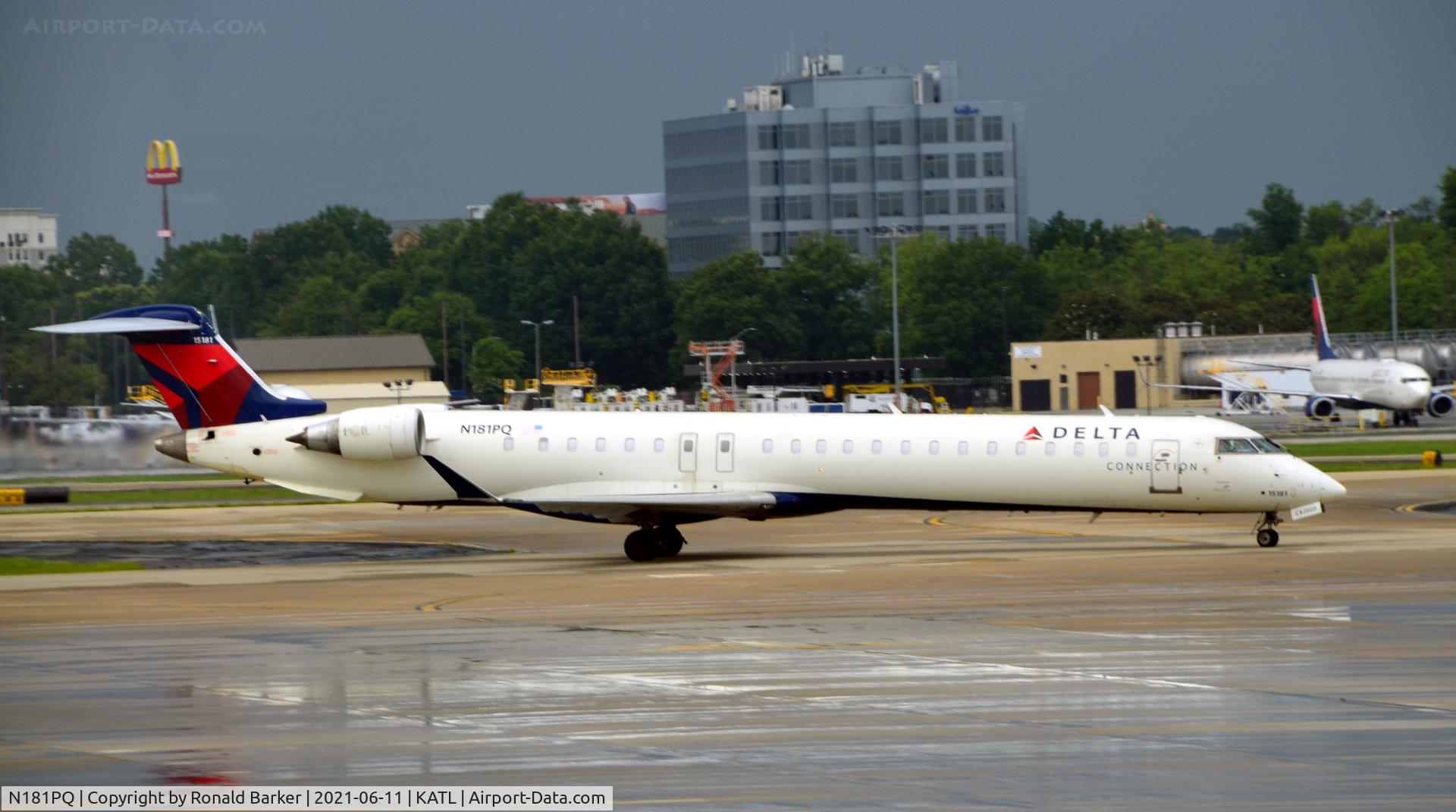 N181PQ, 2008 Bombardier CRJ-900ER (CL-600-2D24) C/N 15181, Taxi Atlanta