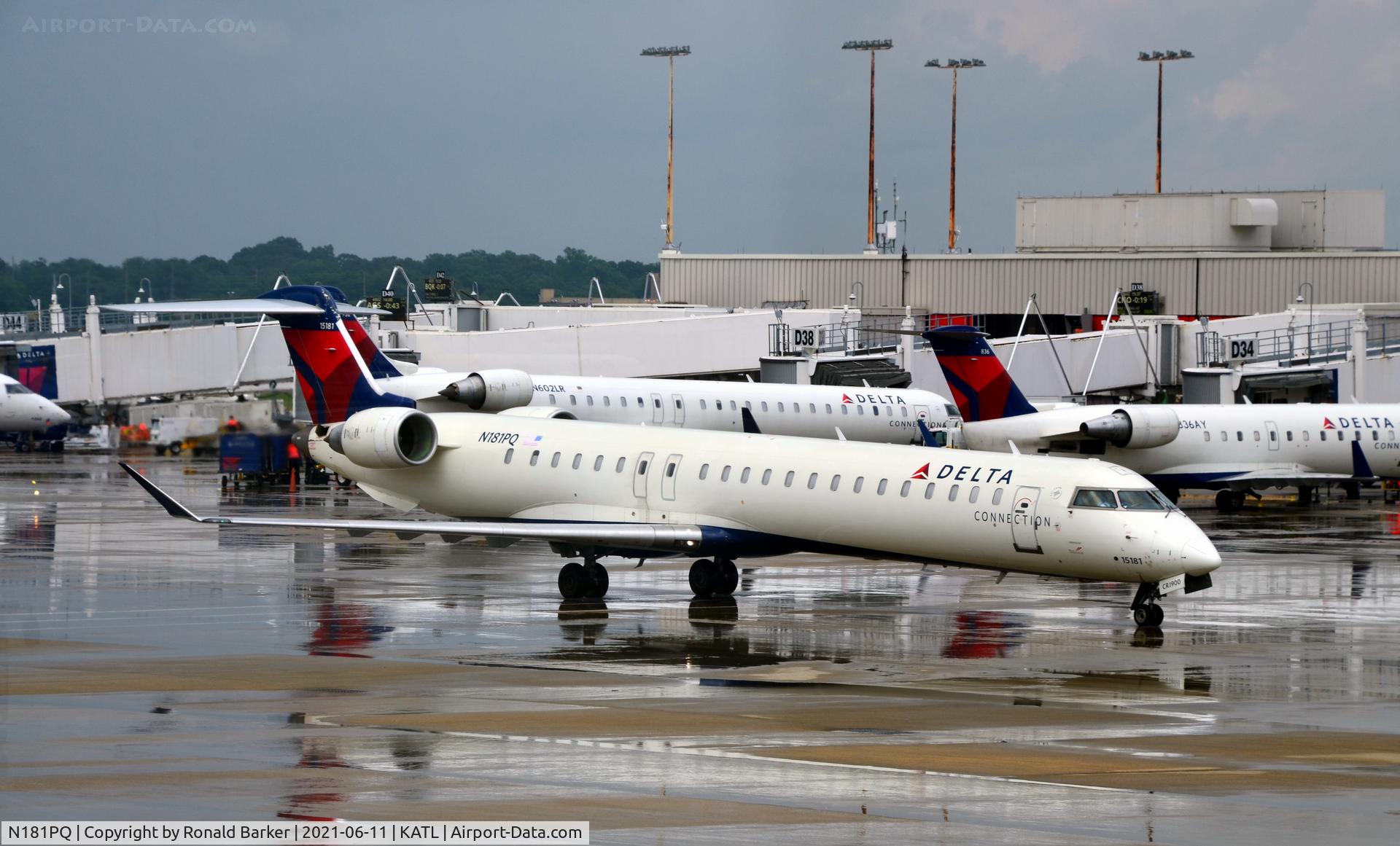 N181PQ, 2008 Bombardier CRJ-900ER (CL-600-2D24) C/N 15181, Taxi Atlanta