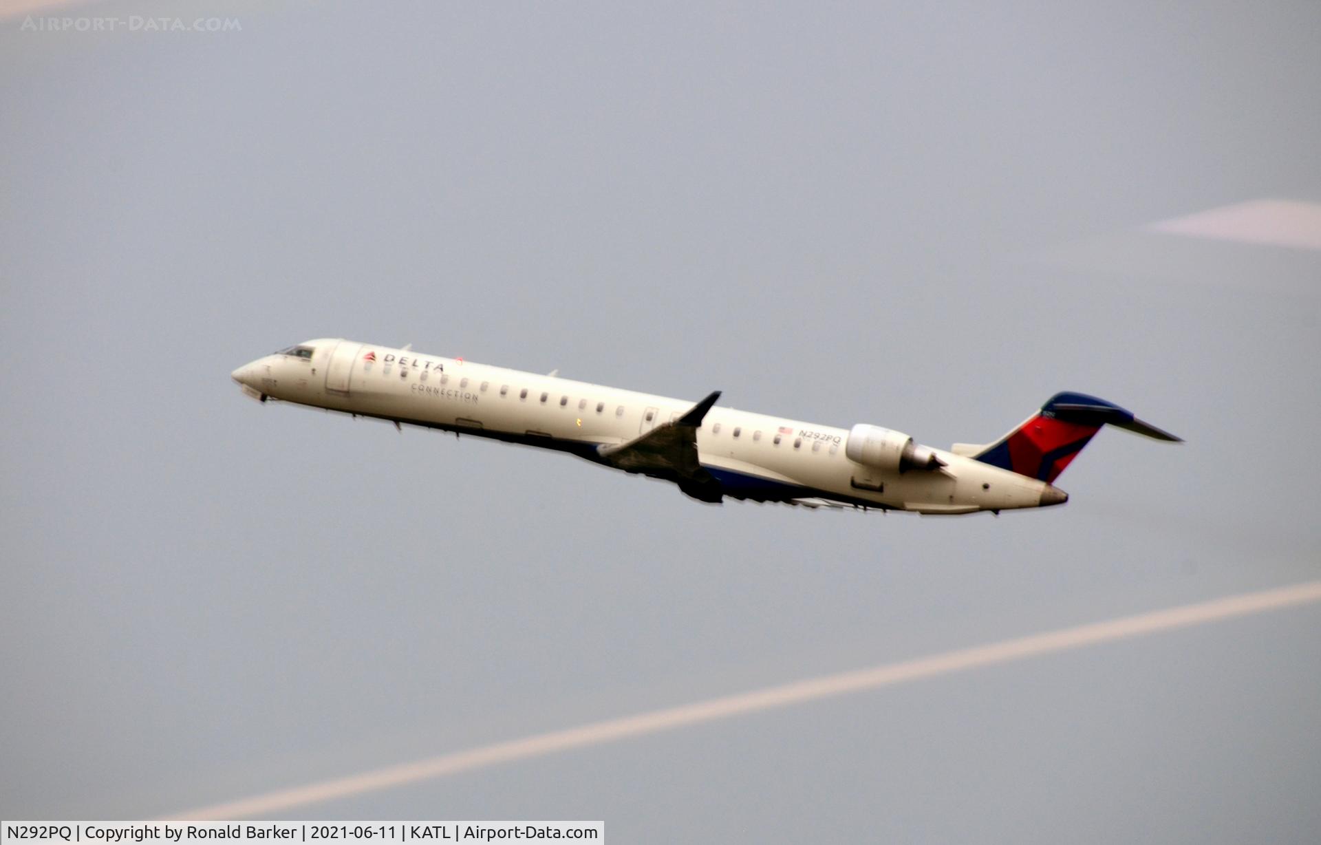 N292PQ, 2013 Bombardier CRJ-900 (CL-600-2D24) C/N 15292, Takeoff Atlanta