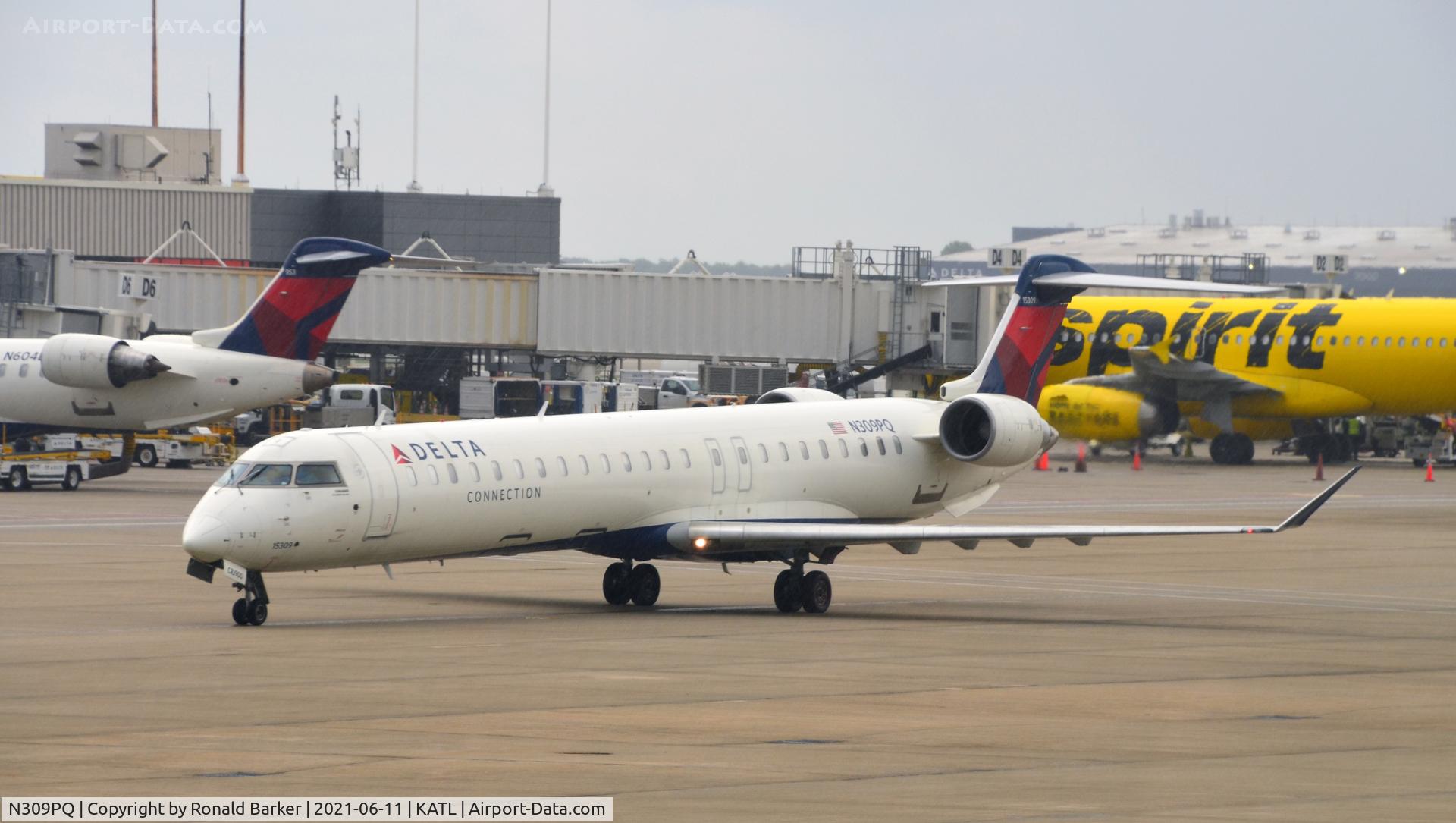 N309PQ, 2014 Bombardier CRJ-900LR (CL-600-2D24) C/N 15309, Taxi Atlanta