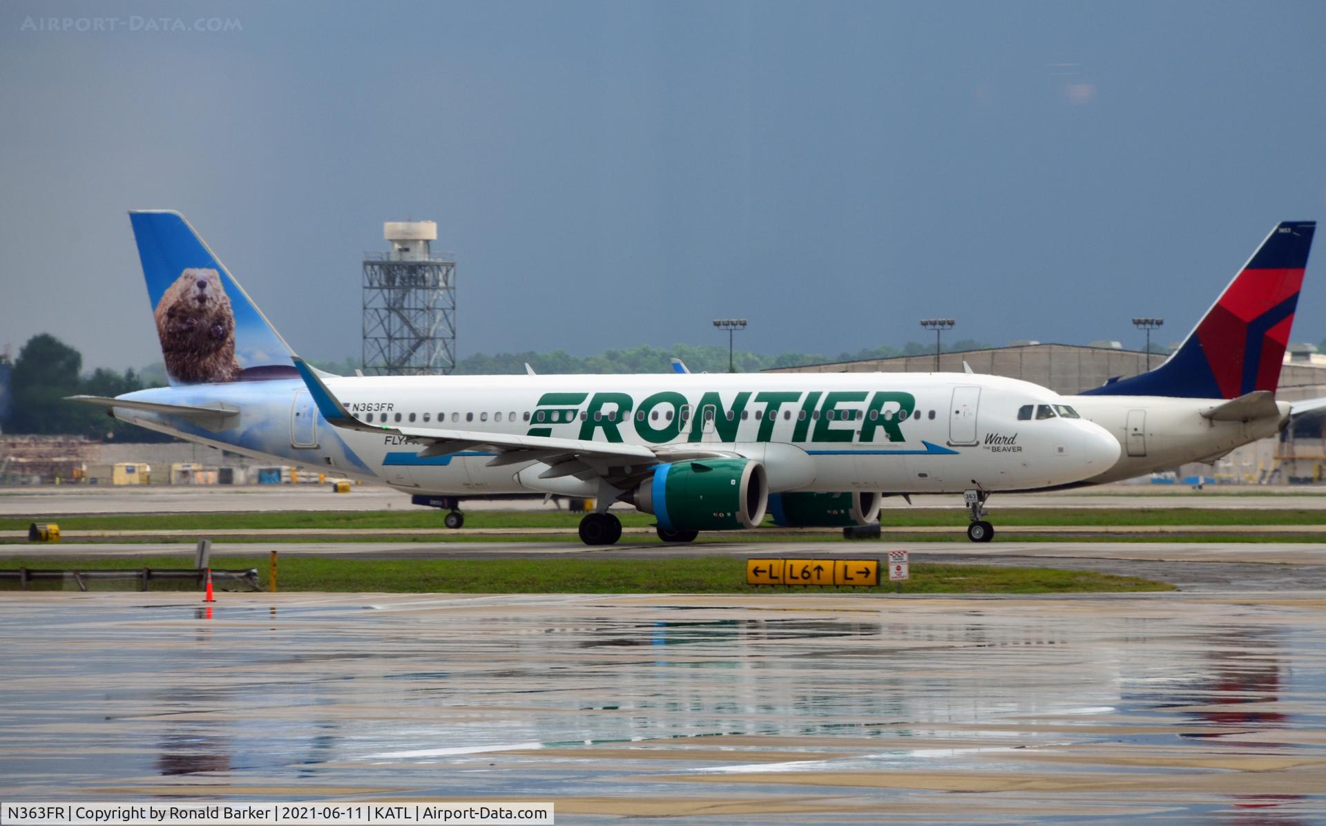 N363FR, 2019 Airbus A320-251NEO C/N 9260, Taxi Atlanta