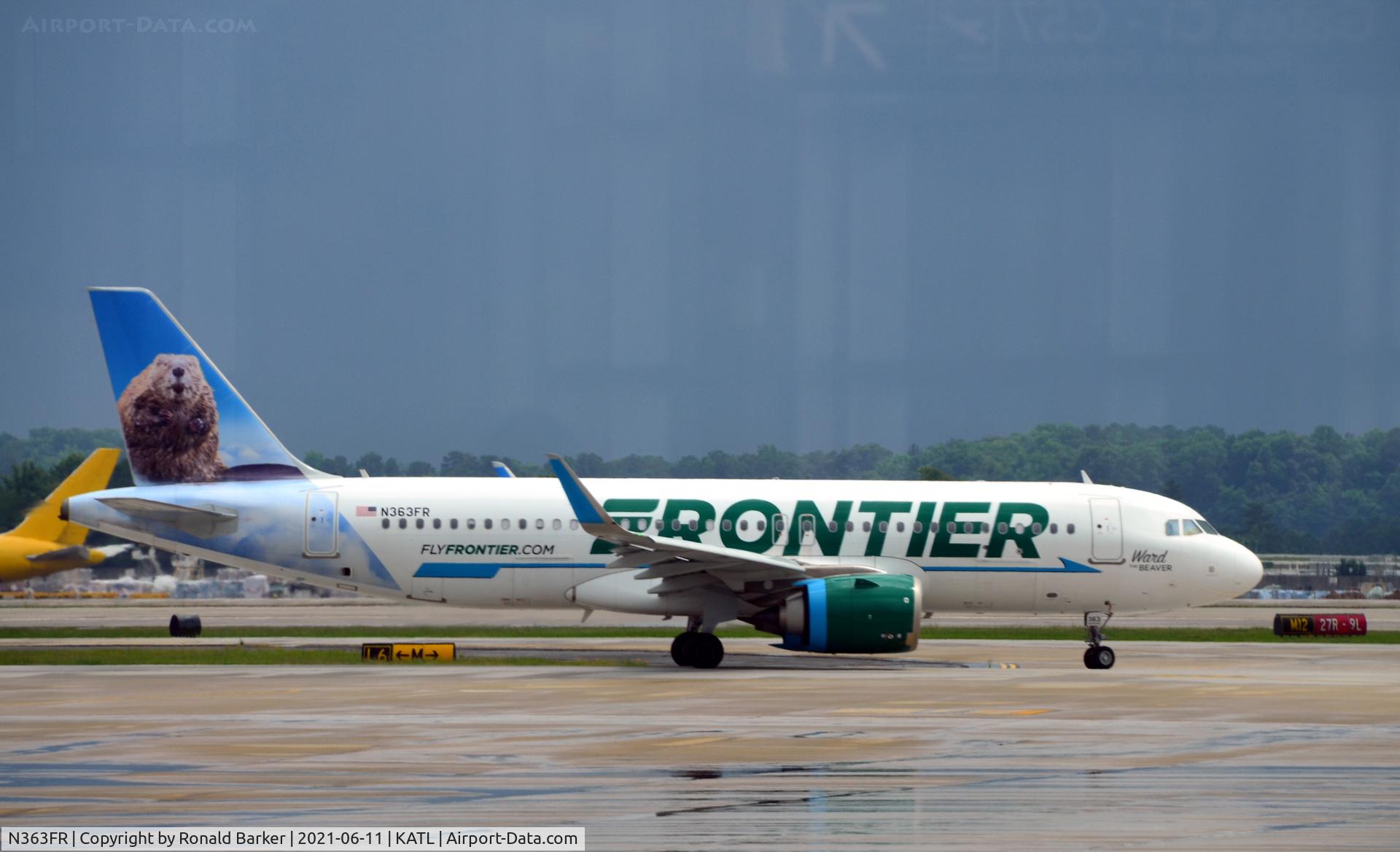 N363FR, 2019 Airbus A320-251NEO C/N 9260, Taxi Atlanta
