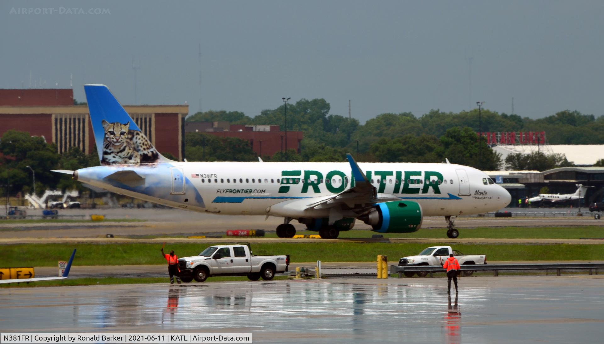 N381FR, 2021 Airbus A320-251NEO C/N 10544, Taxi Atlanta