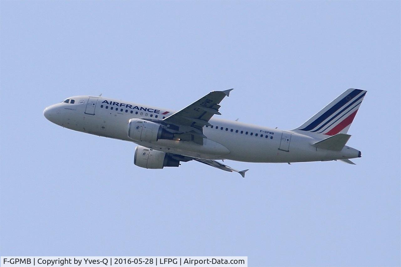 F-GPMB, 1996 Airbus A319-113 C/N 600, Airbus A319-113, Climbing from rwy 08L, Roissy Charles De Gaulle airport (LFPG-CDG)