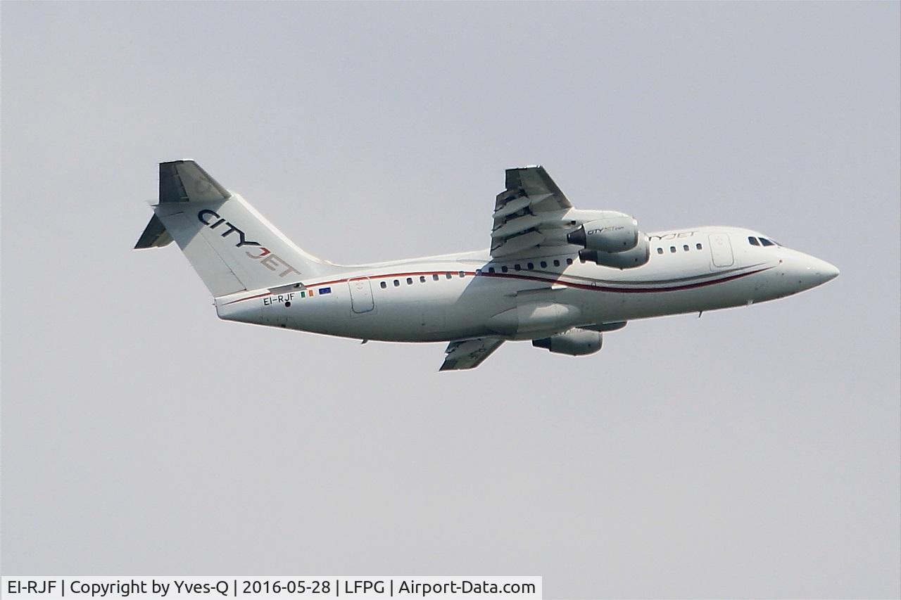 EI-RJF, 1998 British Aerospace Avro 146-RJ85A C/N E2337, British Aerospace RJ85A, Climbing from rwy 06R, Roissy Charles De Gaulle airport (LFPG-CDG)
