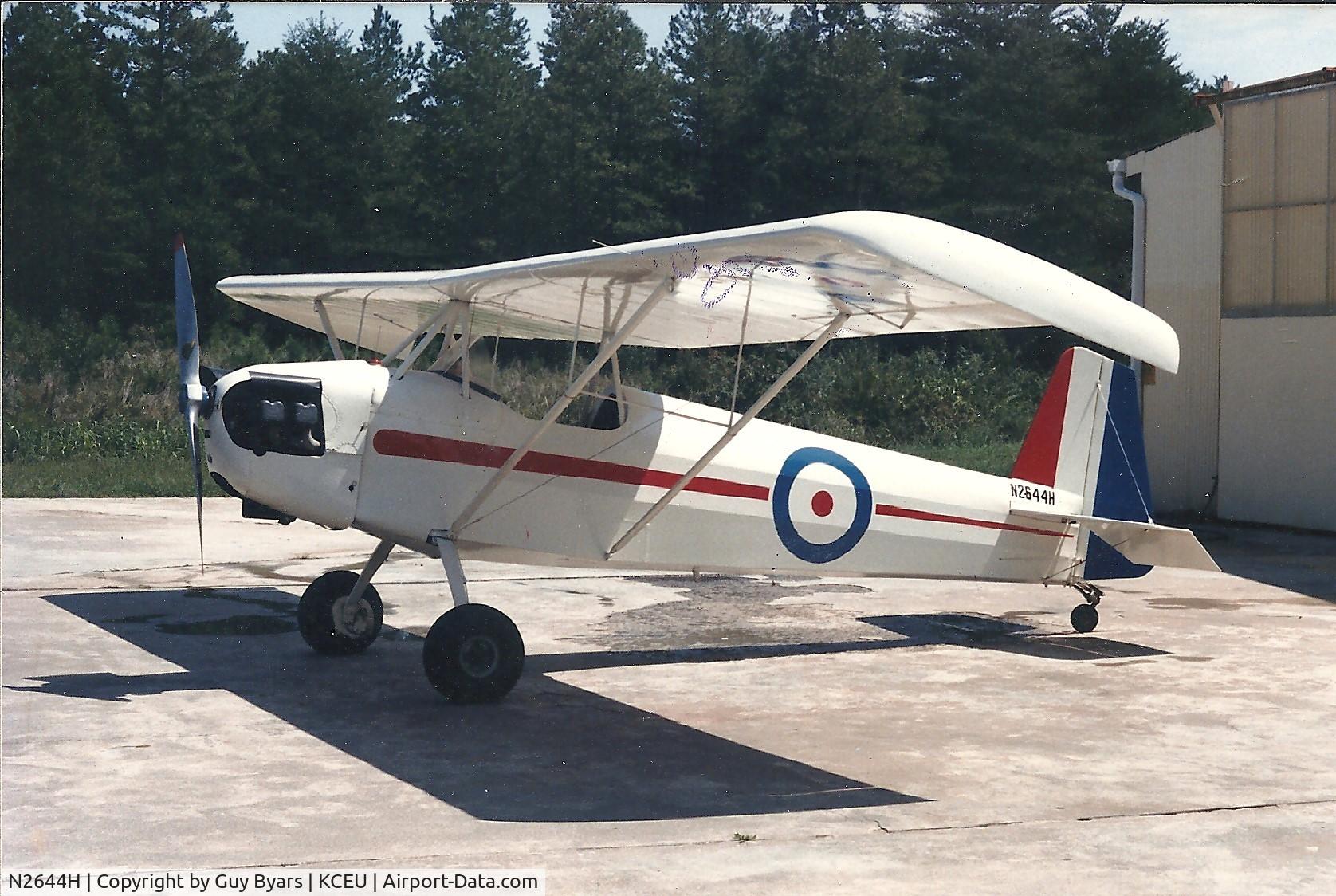 N2644H, Corben Baby Ace Model D C/N WP6870, Baby ace at Clemson circa late 1980s