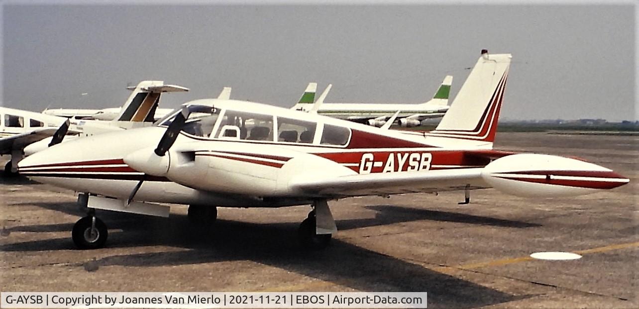 G-AYSB, 1969 Piper PA-30-160 B Twin Comanche C/N 30-1916, Slide scan