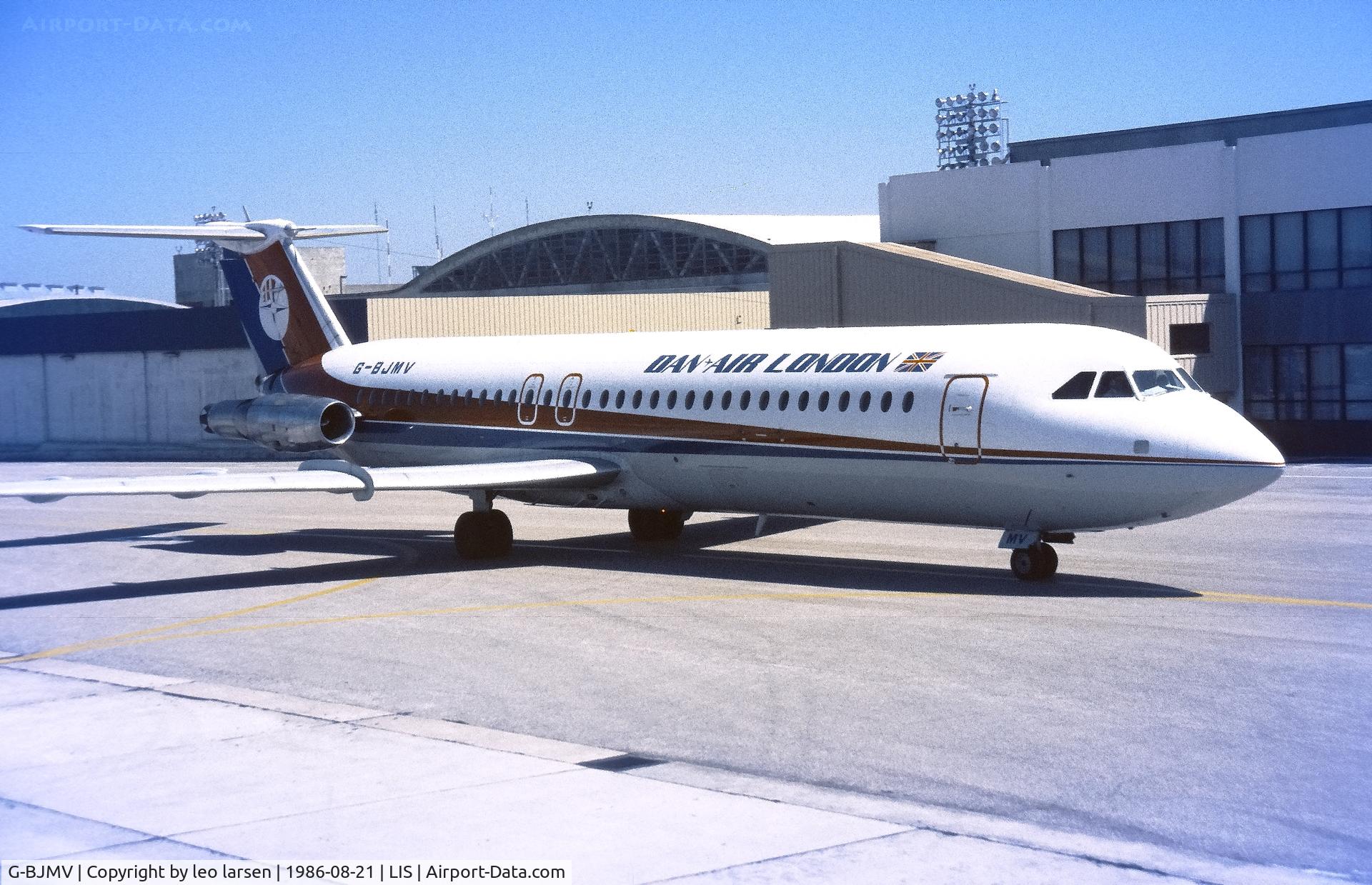G-BJMV, 1972 BAC 111-531FS One-Eleven C/N BAC.244, Lisboa 21.8.1986