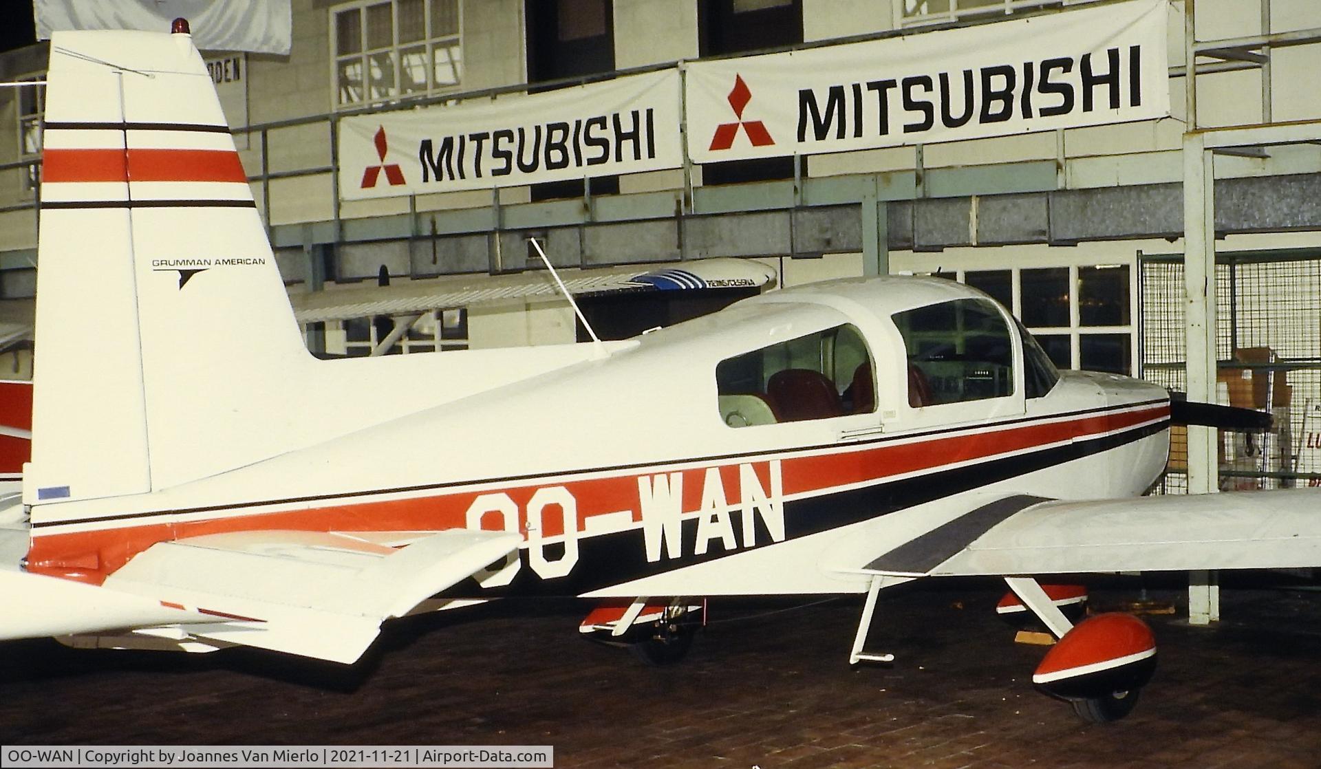 OO-WAN, 1974 Grumman American AA-5 Traveler C/N AA5-0517, Slide scan