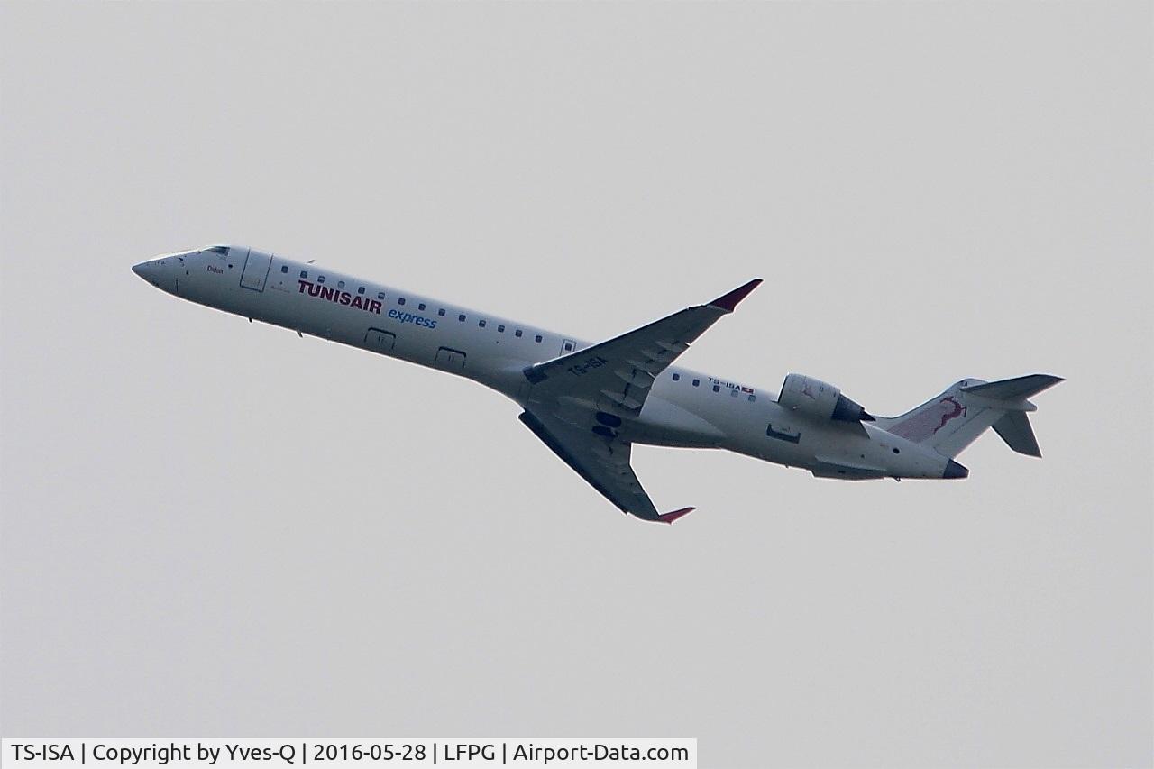 TS-ISA, 2007 Bombardier CRJ-900 (CL-600-2D24) C/N 15091, Bombardier CRJ-900, Climbing from rwy 08L, Roissy Charles De Gaulle Airport (LFPG-CDG)
