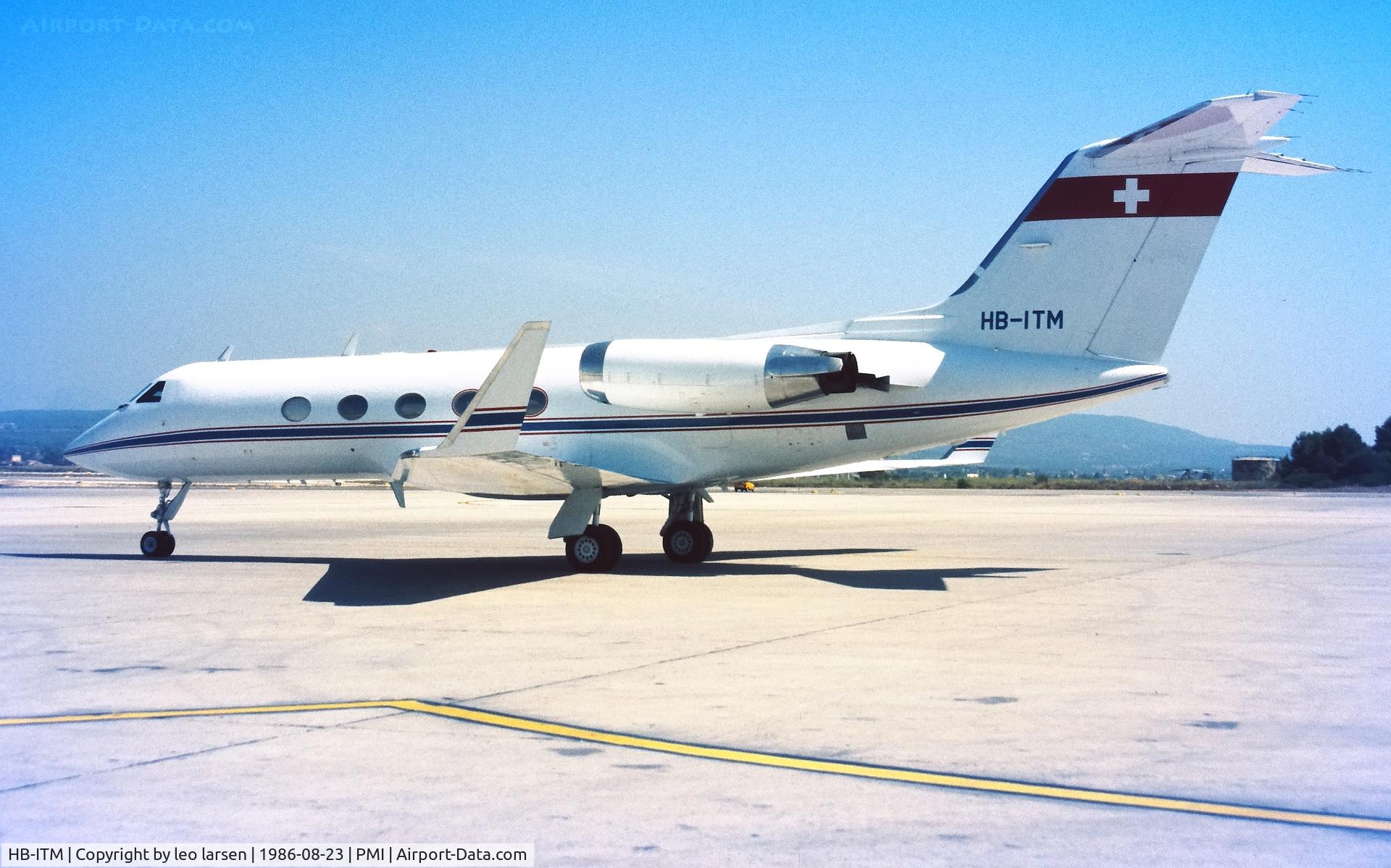 HB-ITM, 1982 Gulfstream G-1159A Gulfstream III C/N 352, Palma de Mallorca 23.8.1986