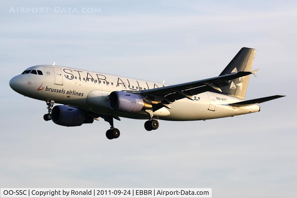 OO-SSC, 1999 Airbus A319-112 C/N 1086, at bru