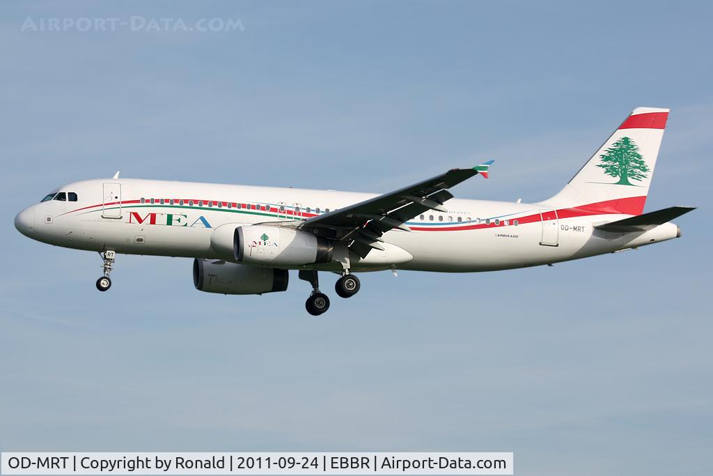 OD-MRT, 2008 Airbus A320-232 C/N 3736, at bru