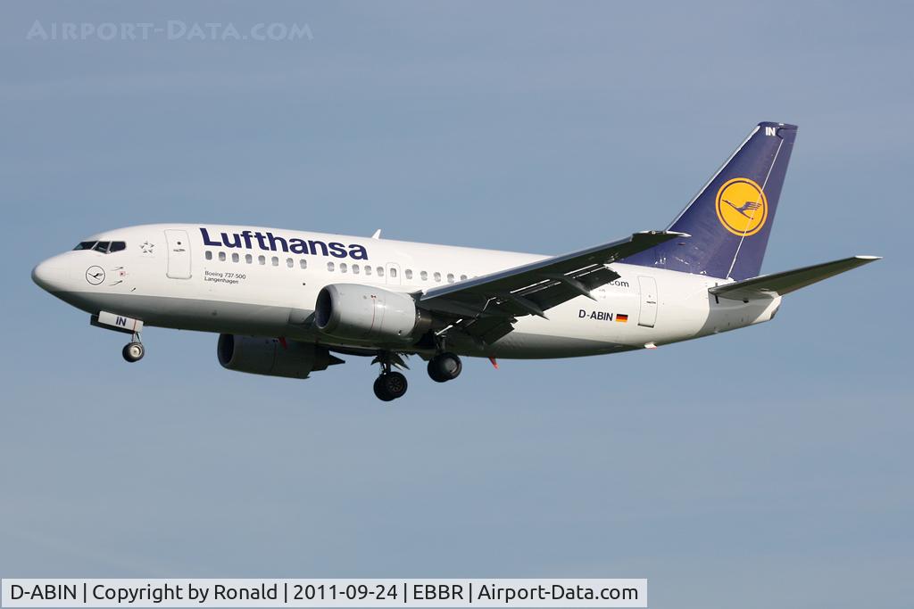 D-ABIN, 1991 Boeing 737-530 C/N 24938, at bru