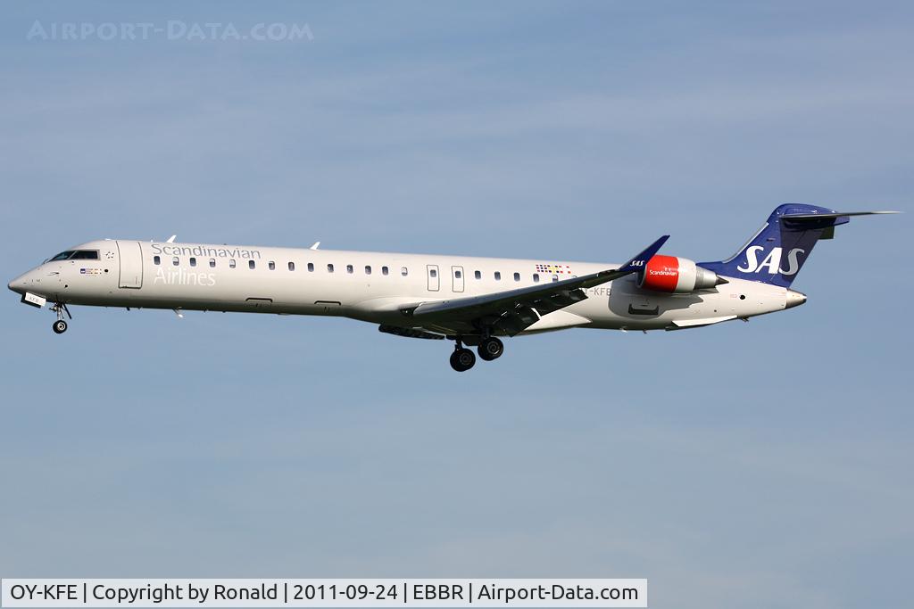 OY-KFE, 2009 Bombardier CRJ-900ER (CL-600-2D24) C/N 15224, at bru
