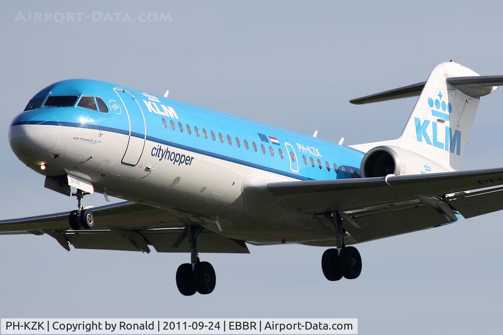 PH-KZK, 1997 Fokker 70 (F-28-0070) C/N 11581, at bru