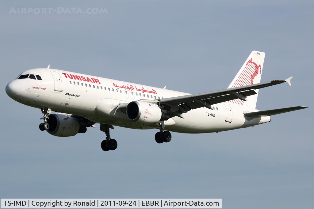 TS-IMD, 1991 Airbus A320-211 C/N 0205, at bru