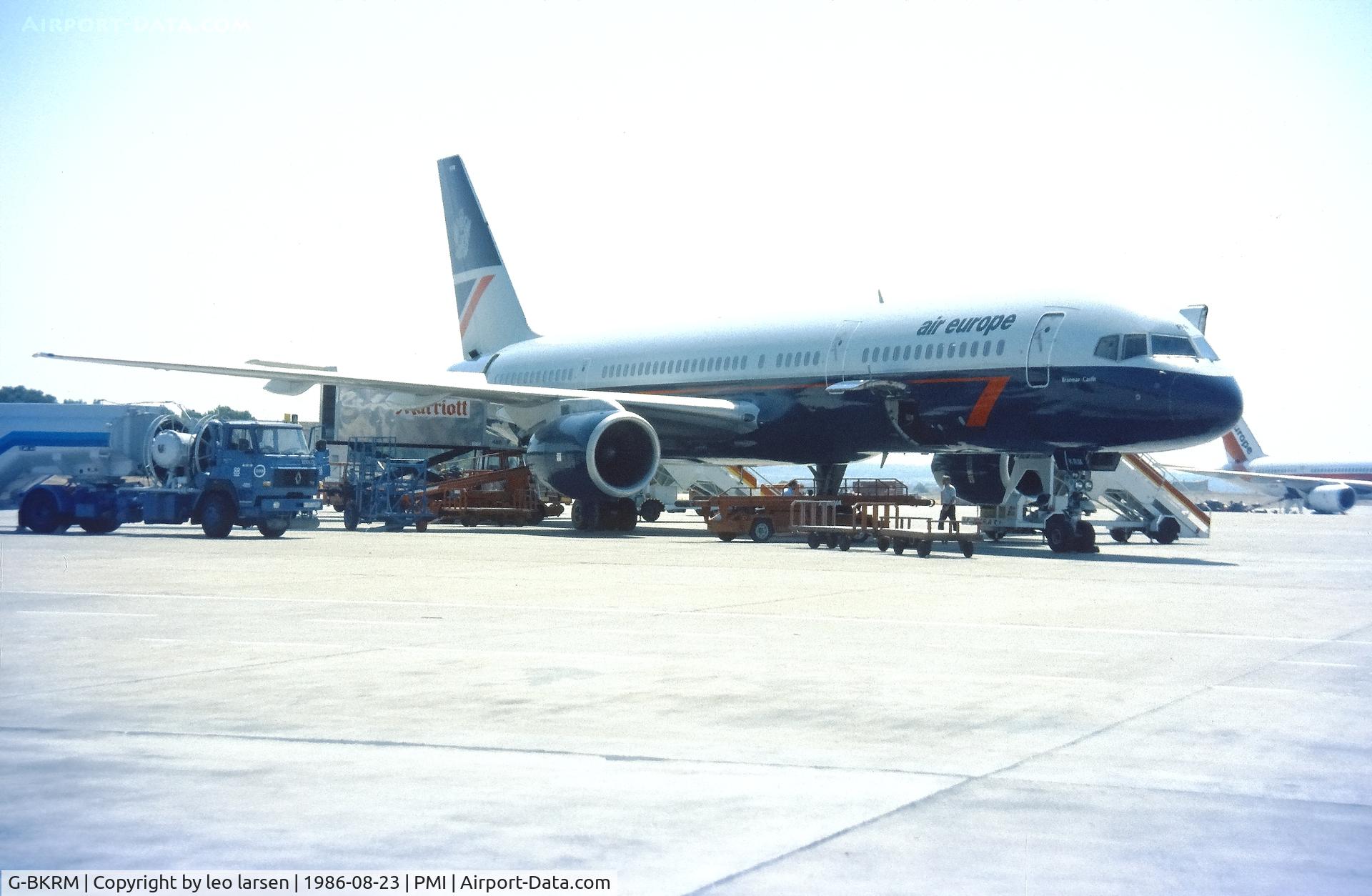 G-BKRM, 1983 Boeing 757-236 C/N 22176, Palma de Mallorca 23.8.1986