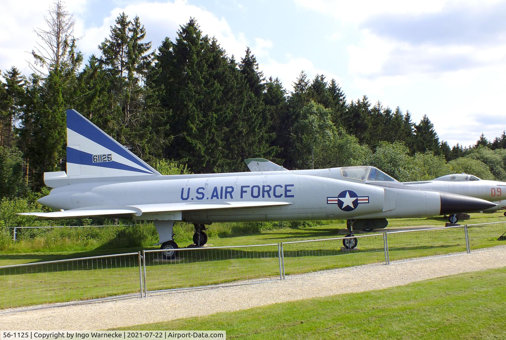 56-1125, 1956 Convair F-102A Delta Dagger C/N 8-10-342, Convair F-102A Delta Dagger at the Flugausstellung P. Junior, Hermeskeil