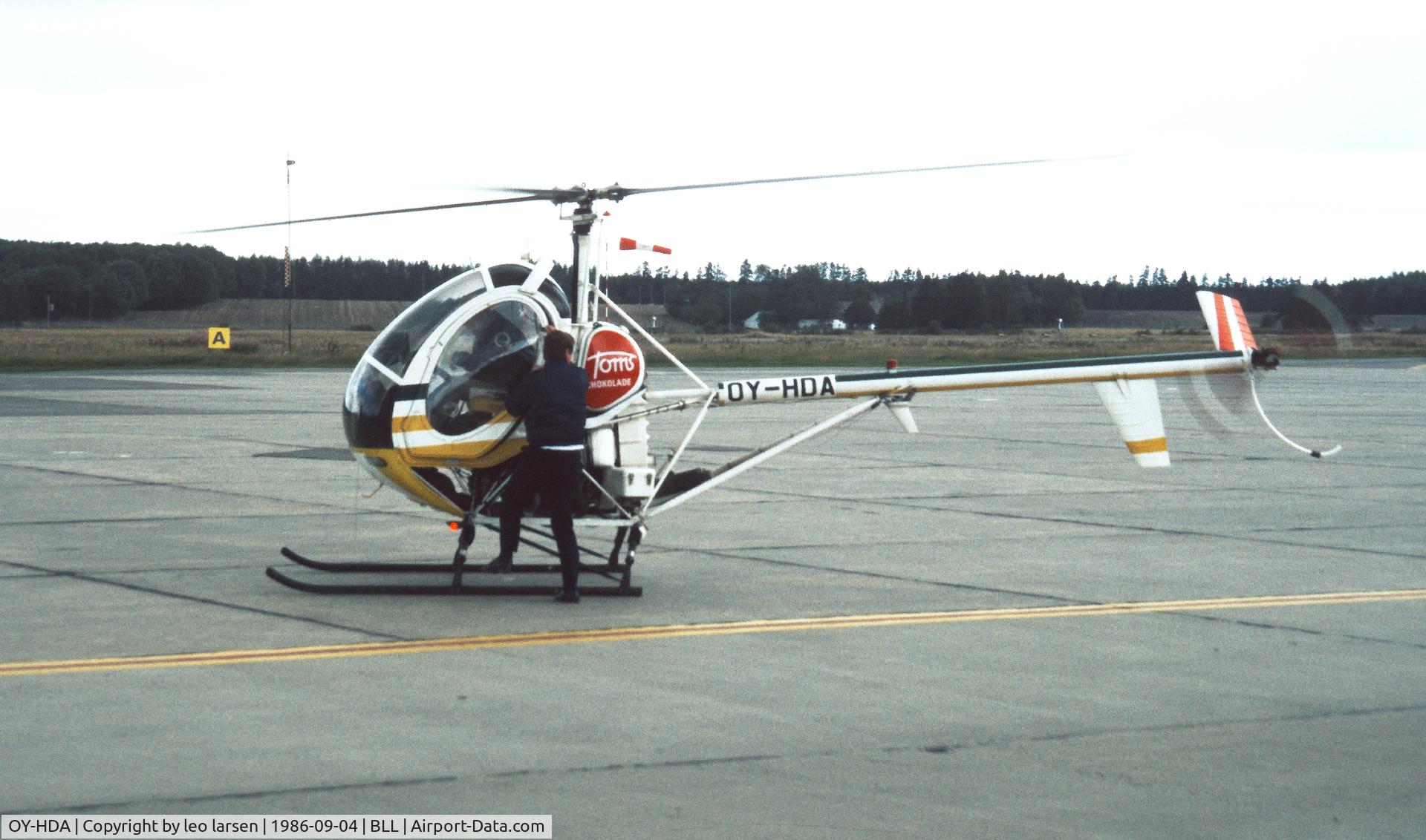 OY-HDA, 1981 Hughes 269C C/N 611062, Billund 4.9.1986