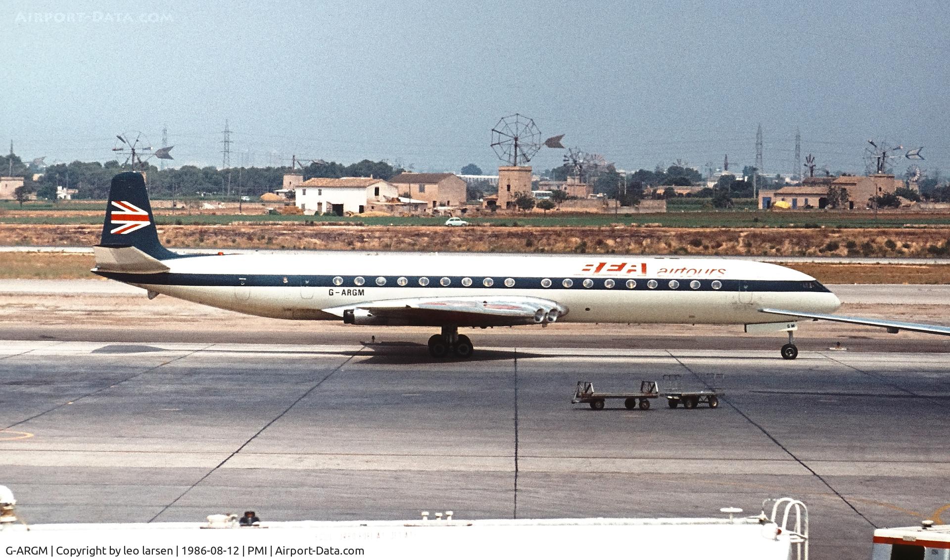 G-ARGM, 1961 De Havilland DH.106 Comet 4B C/N 6453, Palma de Mallorca 12.8.1972
