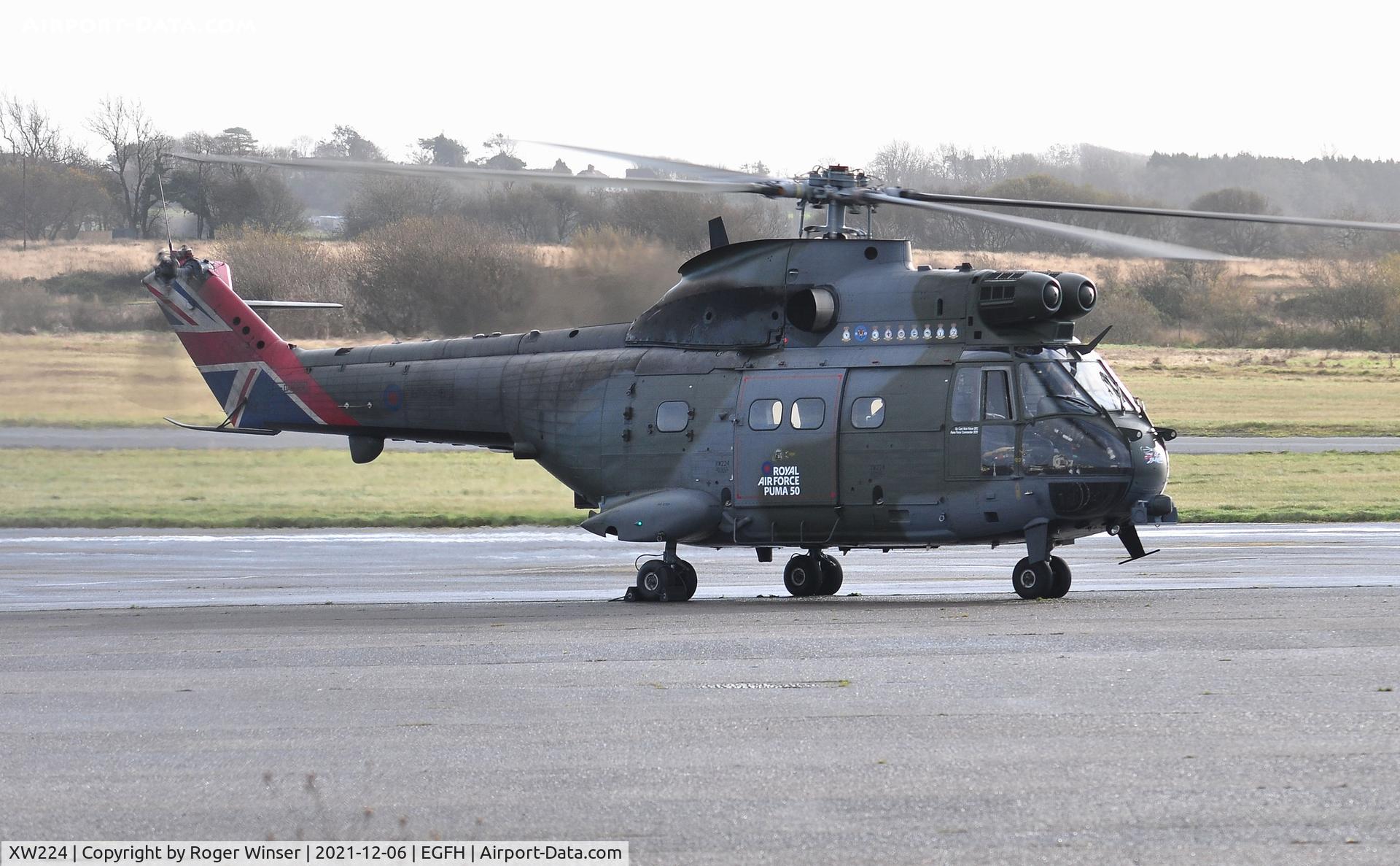 XW224, 1972 Westland Puma HC.2 C/N 1166, In 50th anniversary markings of RAF Puma helicopter operations (1971 to 2021).