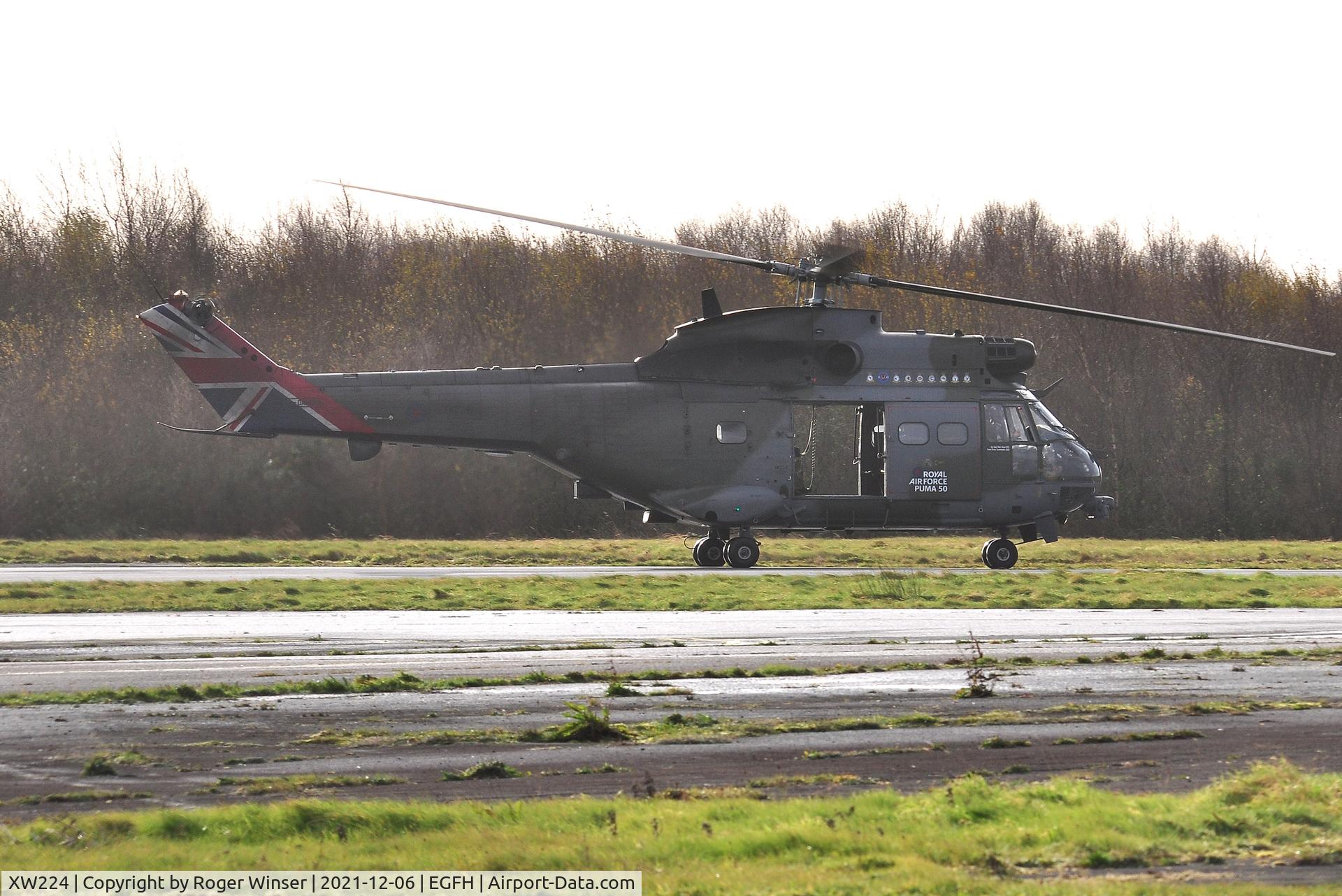 XW224, 1972 Westland Puma HC.2 C/N 1166, Visiting RAF helicopter.