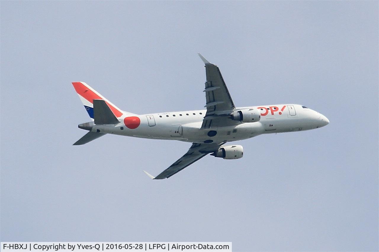 F-HBXJ, 2010 Embraer 170ST (ERJ-170-100ST) C/N 17000312, Embraer 170ST, Climbing from rwy 08L, Roissy Charles De Gaulle airport (LFPG-CDG)